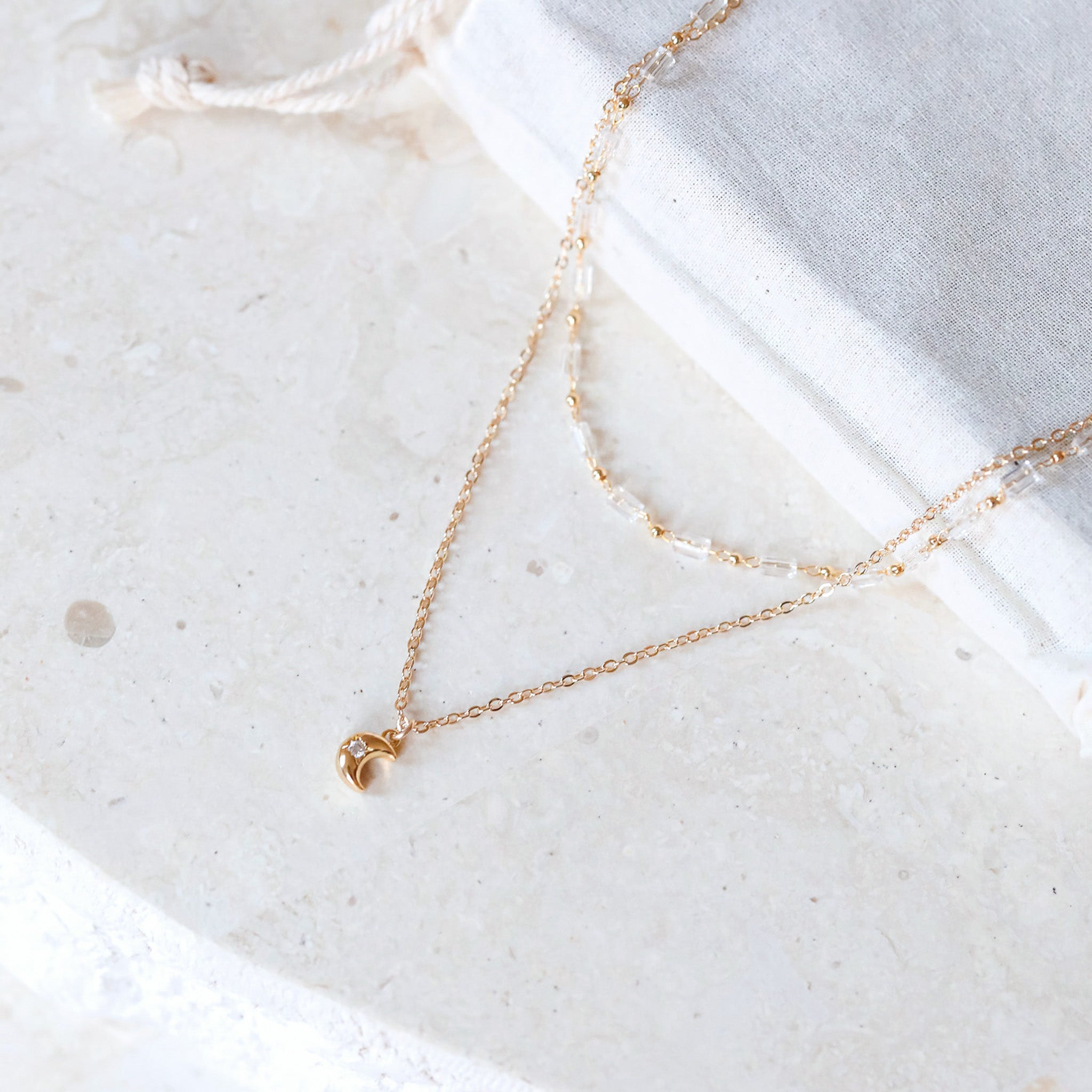 Astra Double Charm Necklace