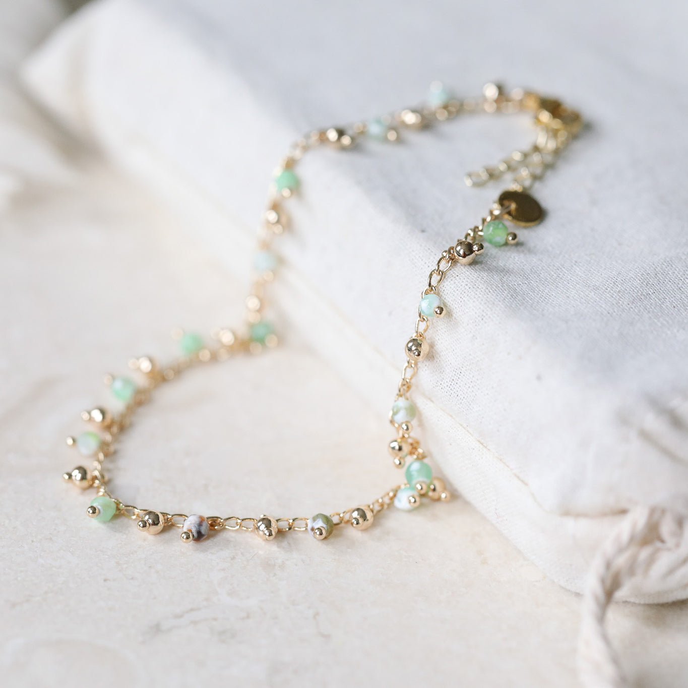 Midsummer Anklet - Orange Agate