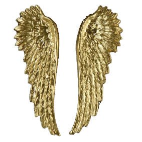 Book Boyfriend Earrings - Large Wing Earrings