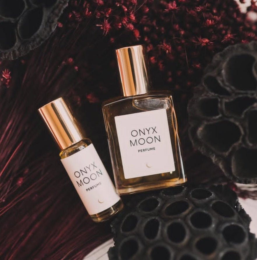 Onyx Moon Perfume Oil - Mini Roller - Dark Amber + Vanilla