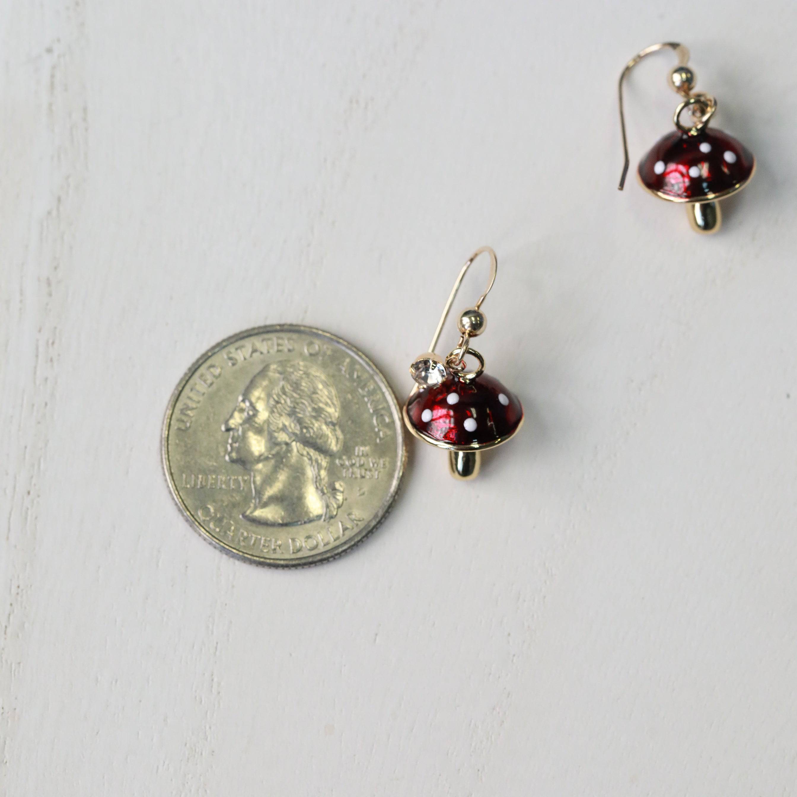 Sweet Shroom Charm Earrings - The Gilded Witch