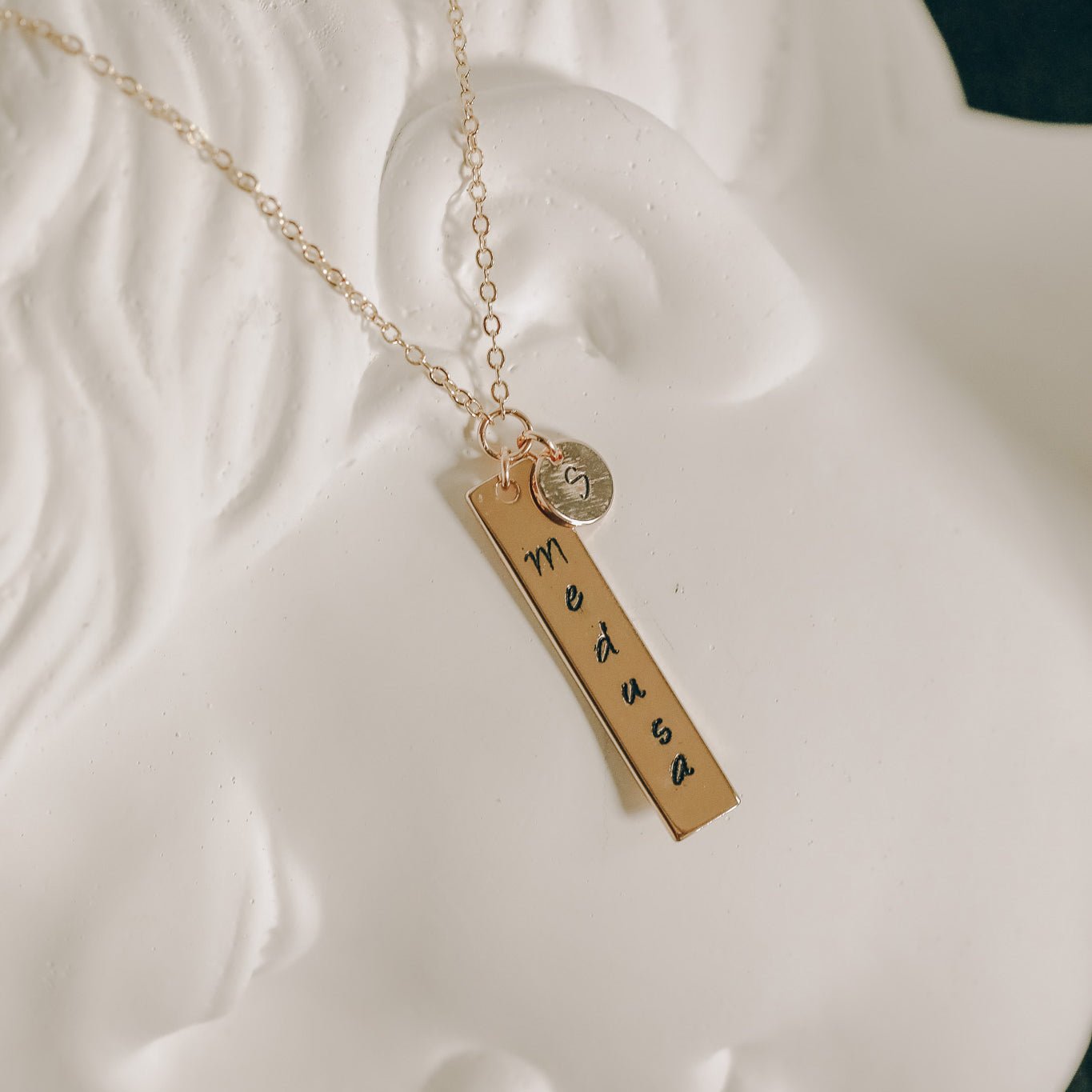 Custom Goddess Stamped Necklace