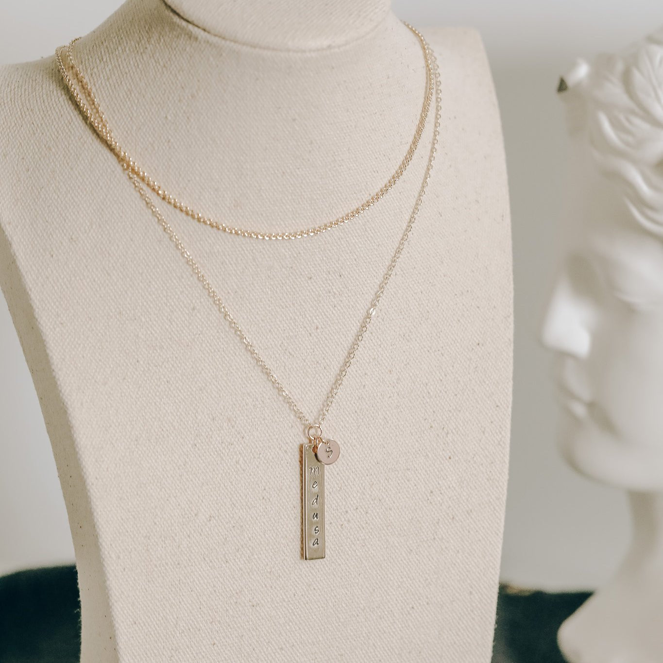 Custom Goddess Stamped Necklace