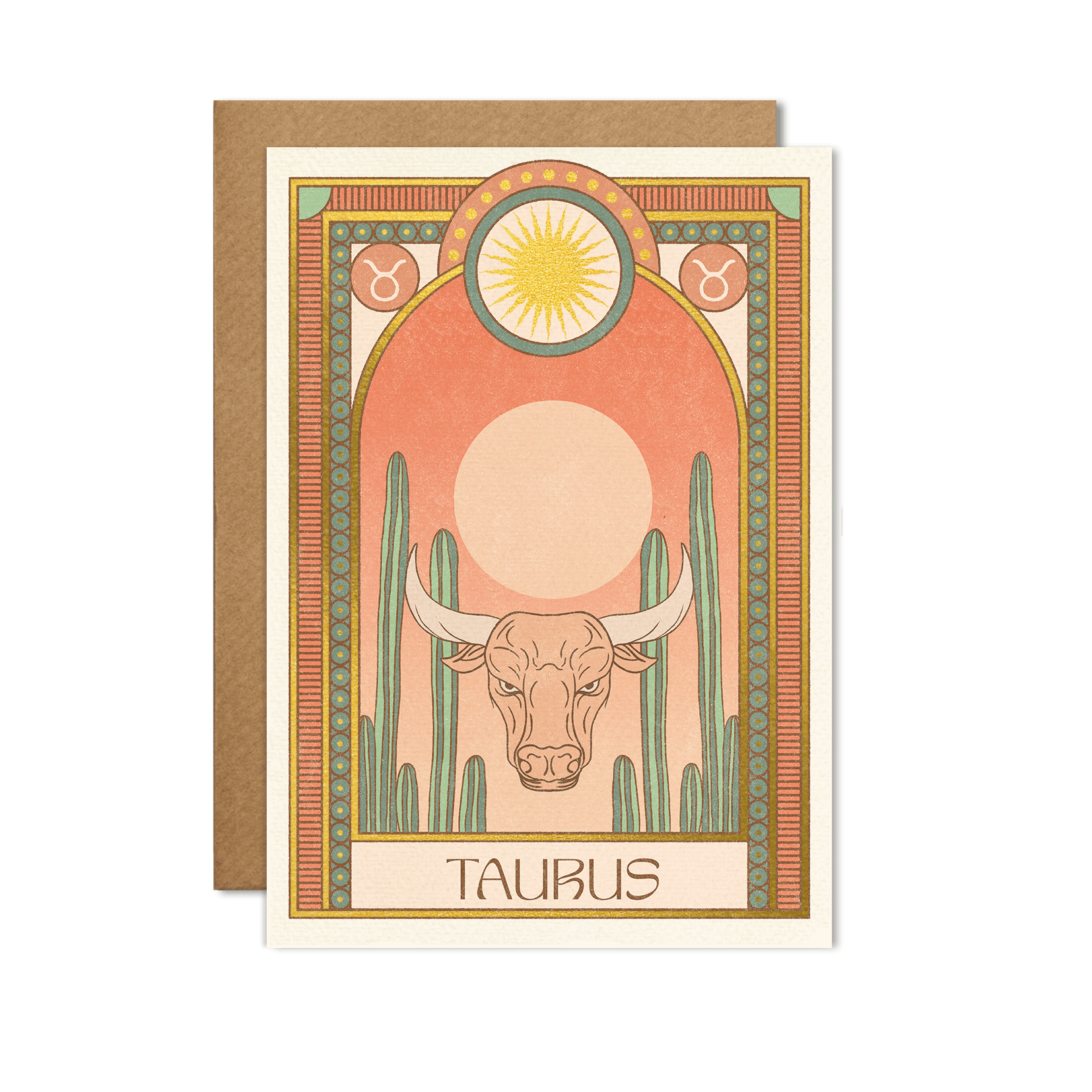 Taurus Zodiac Card - The Gilded Witch