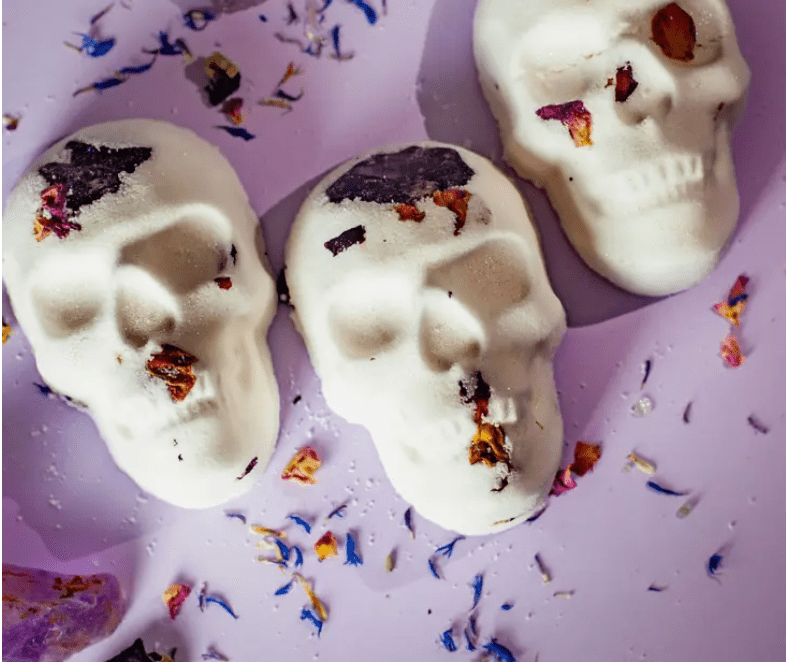 Alter Ego Amethyst Crystal Skull Bath Bomb - The Gilded Witch