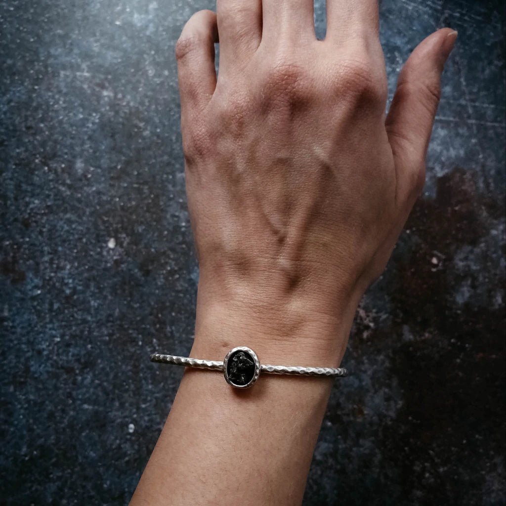 The Tau Cuff Bracelet - Meteorite Jewelry - The Gilded Witch