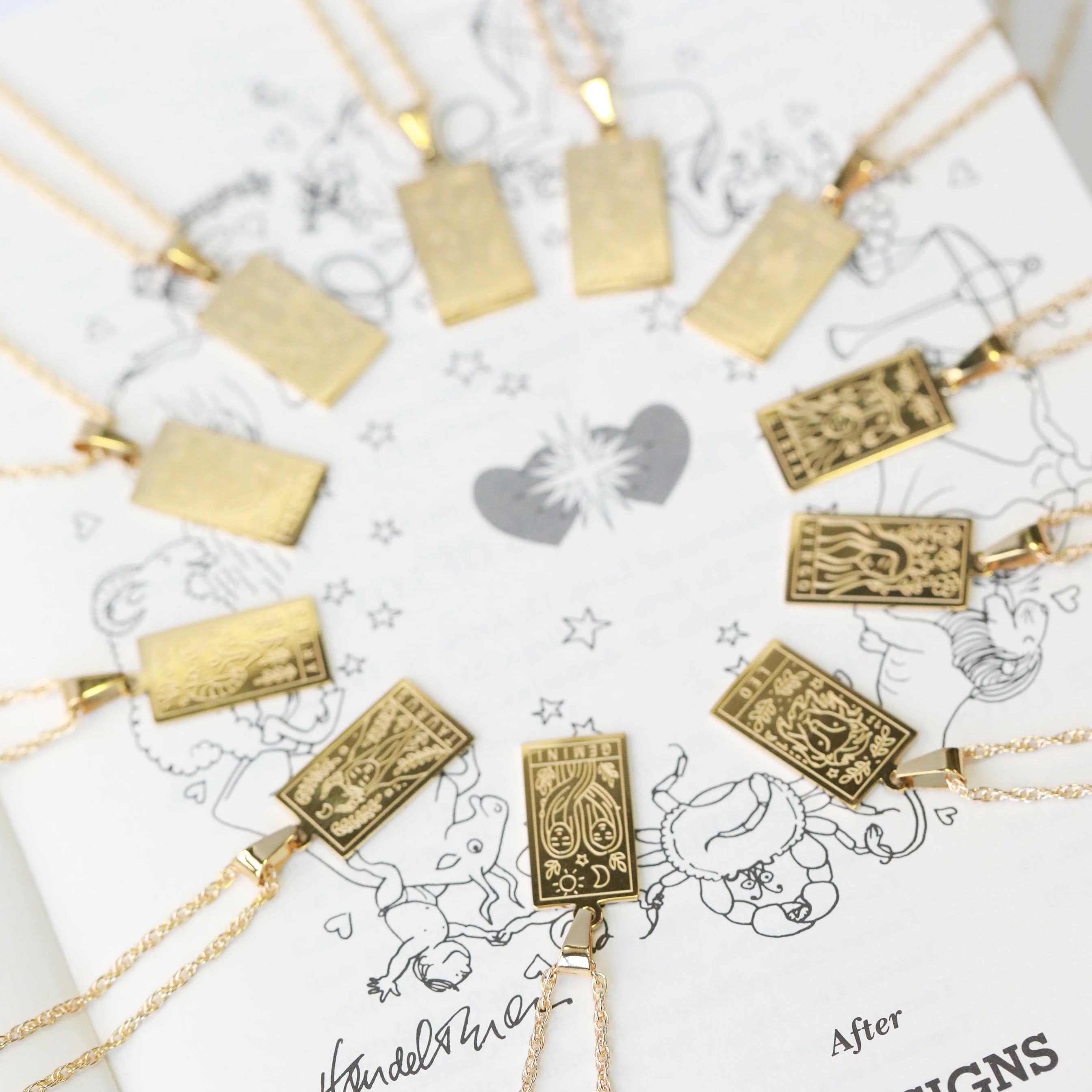 Zodiac Sign Necklace - The Gilded Witch