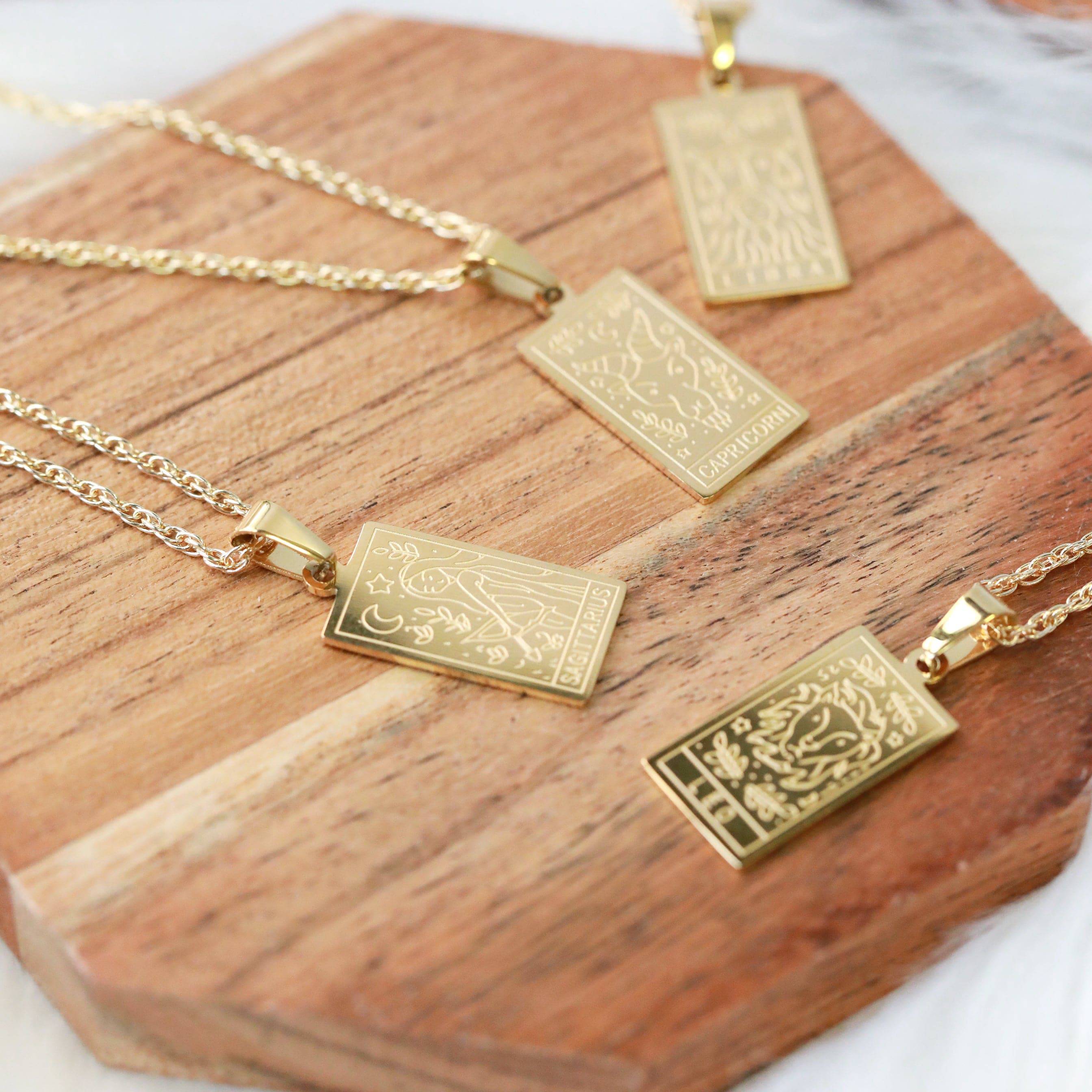 Zodiac Sign Necklace - The Gilded Witch
