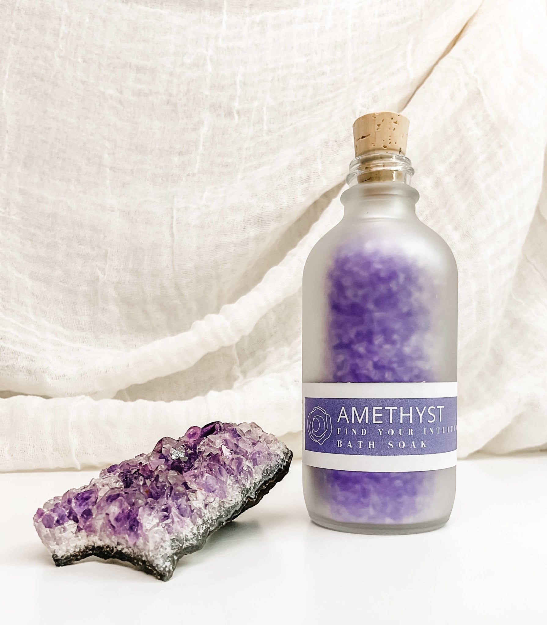 Crystal Bath Soak - Amethyst - The Gilded Witch