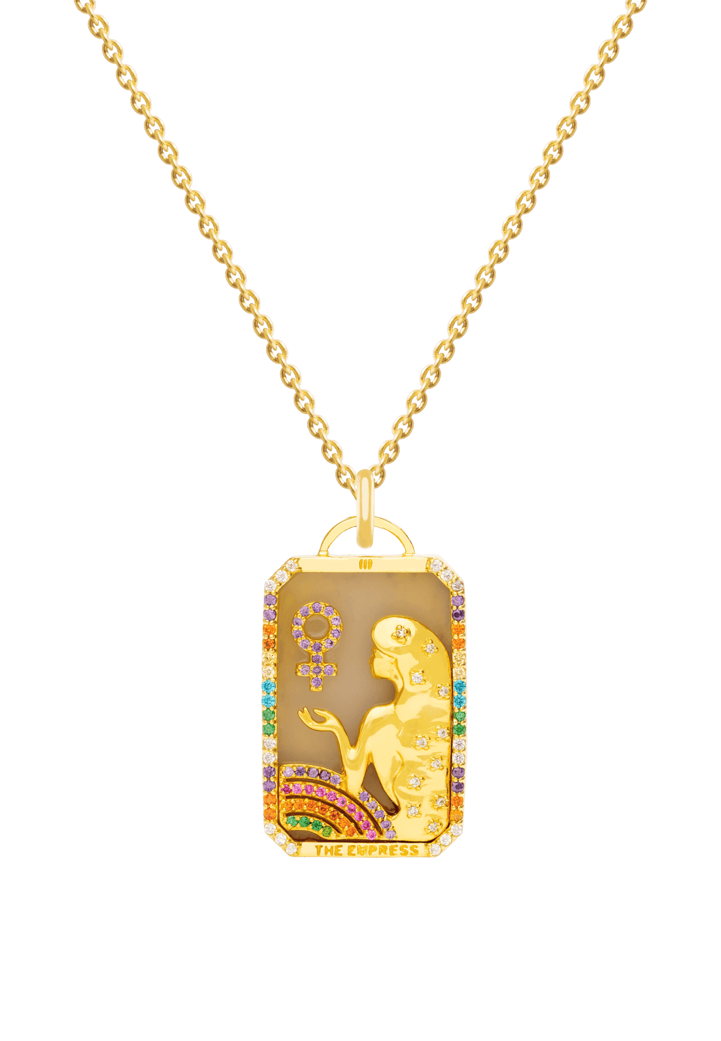 The Empress Tarot Card Pendant Necklace - The Gilded Witch