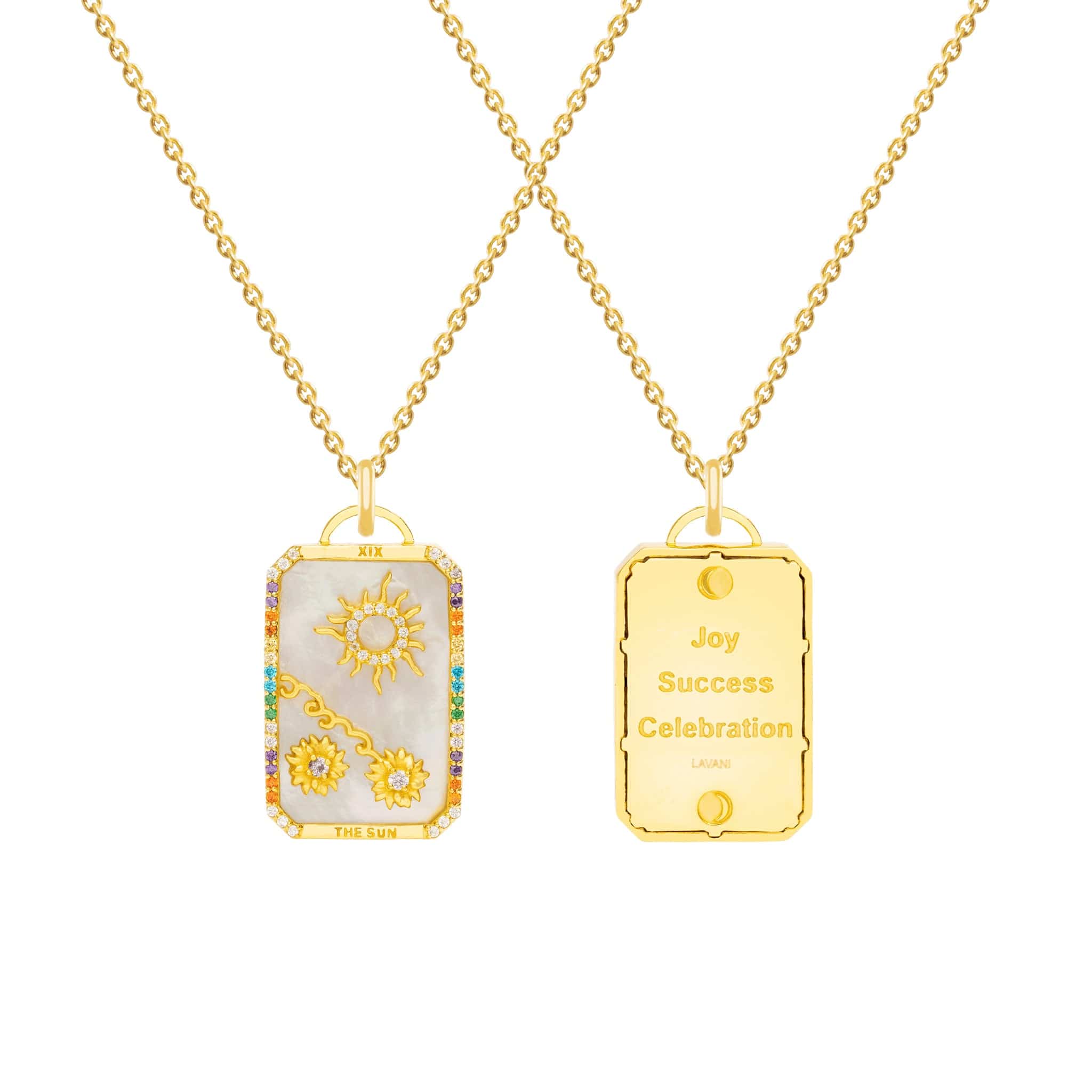 The Sun Tarot Card Pendant Necklace - The Gilded Witch