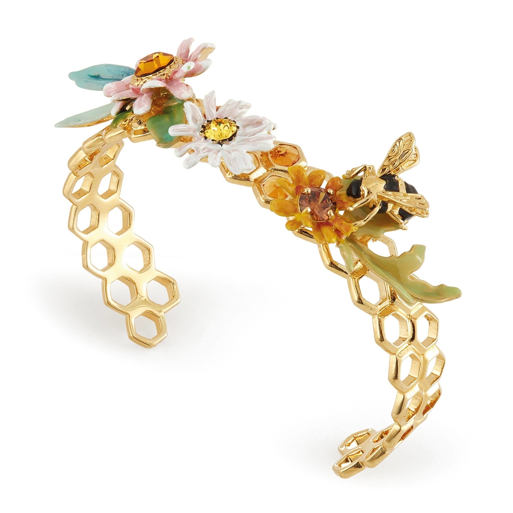 Floral Honeycomb Bracelet - The Gilded Witch
