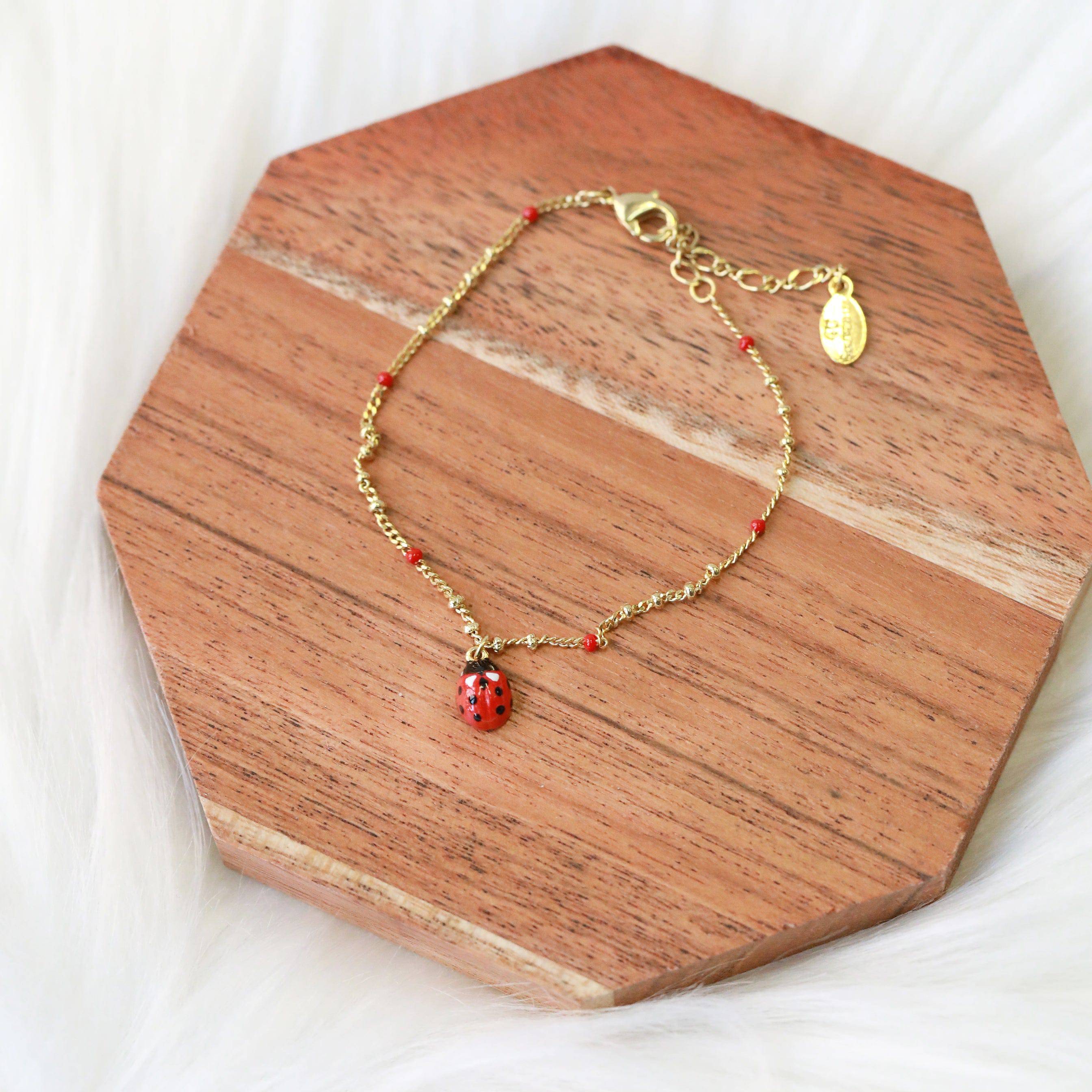 Ladybug Charm Bracelet - The Gilded Witch