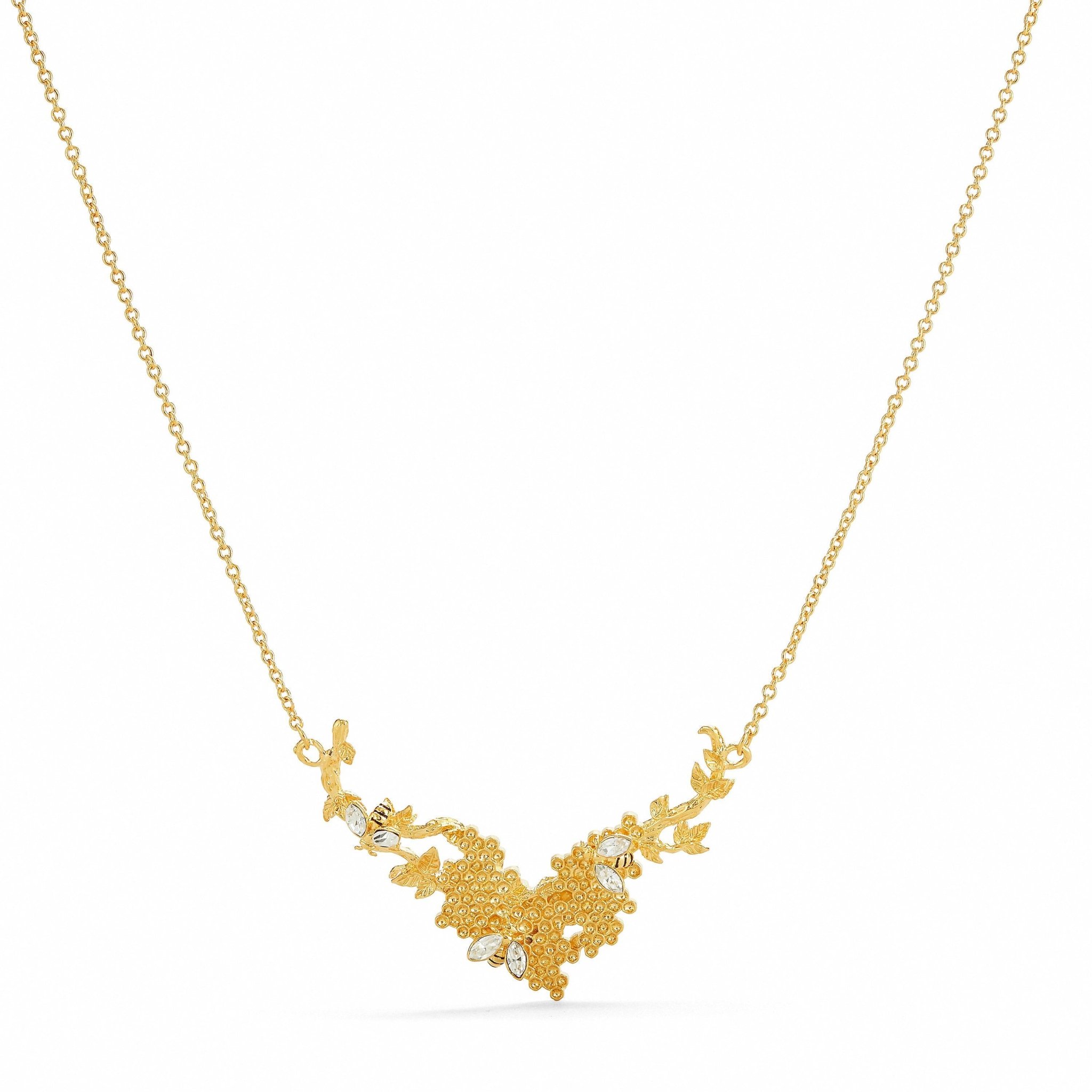 Golden Honeycomb Necklace - The Gilded Witch