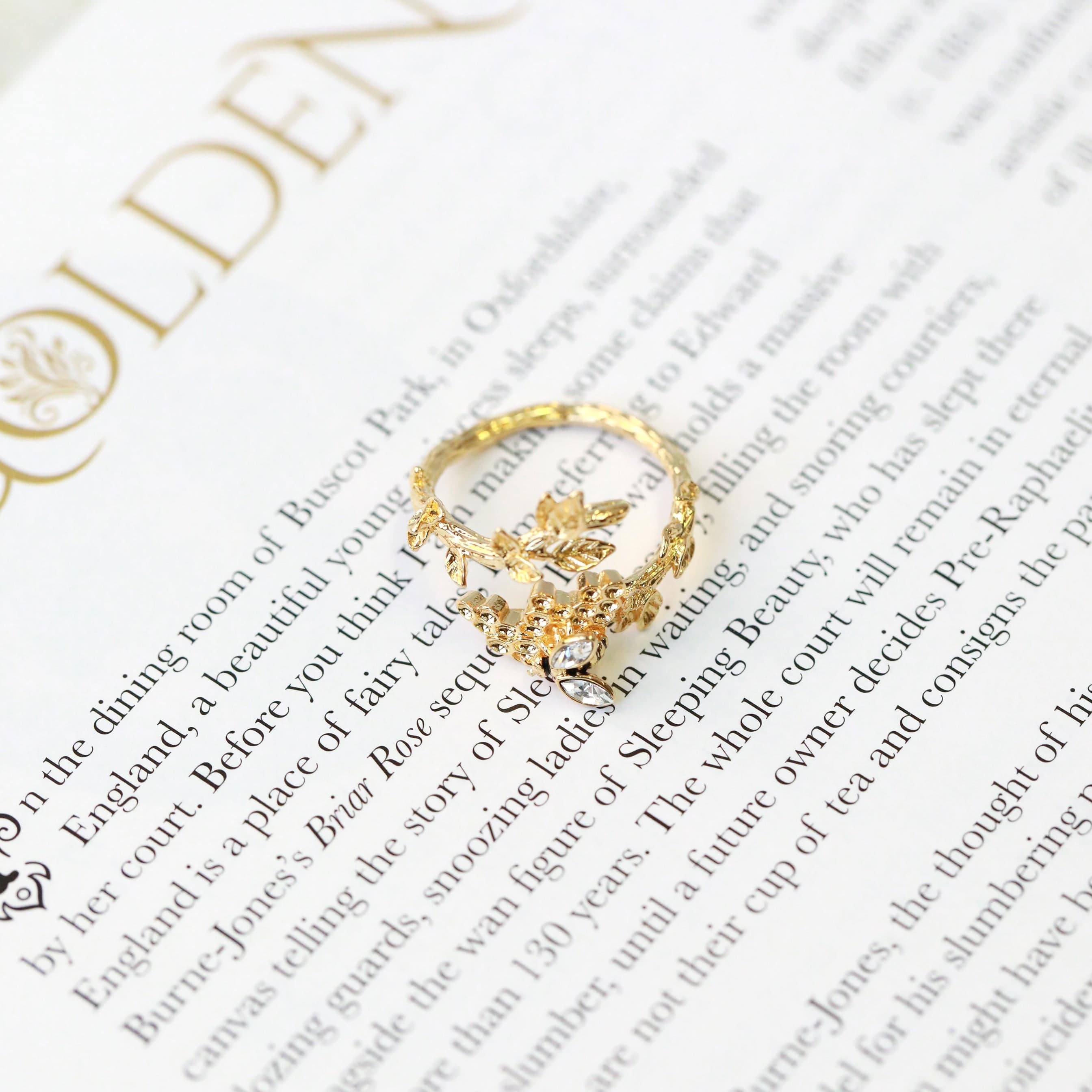 Golden Honeycomb Ring - The Gilded Witch