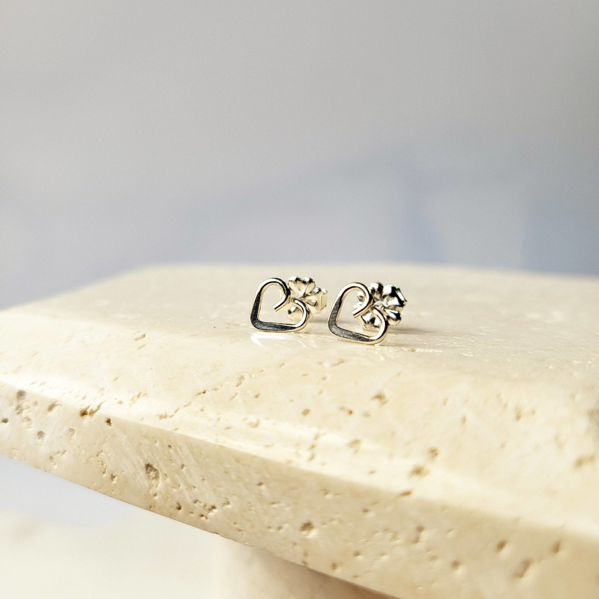 Itty Bitty Heart Studs - The Gilded Witch