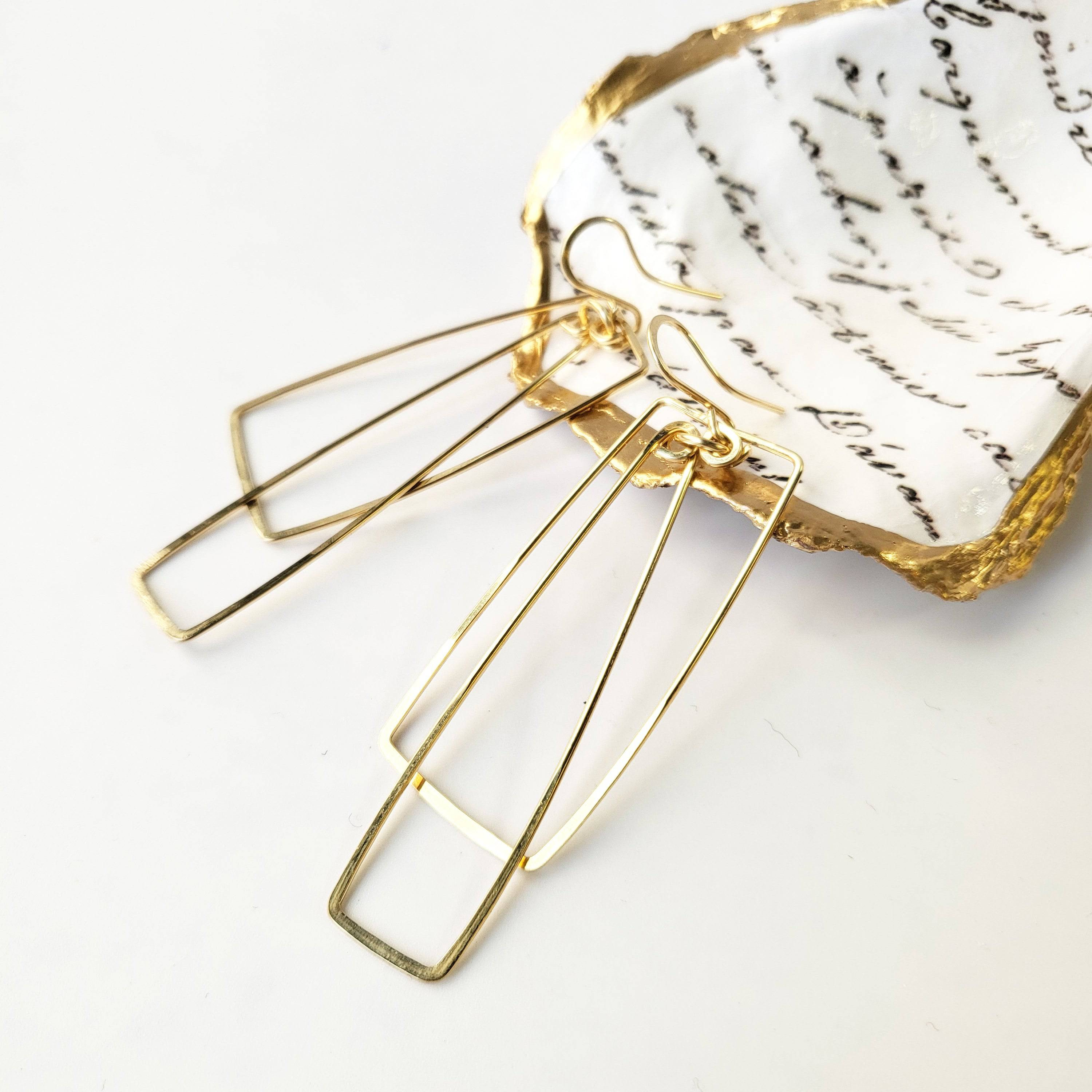 Rectangle Mirage Earring - The Gilded Witch
