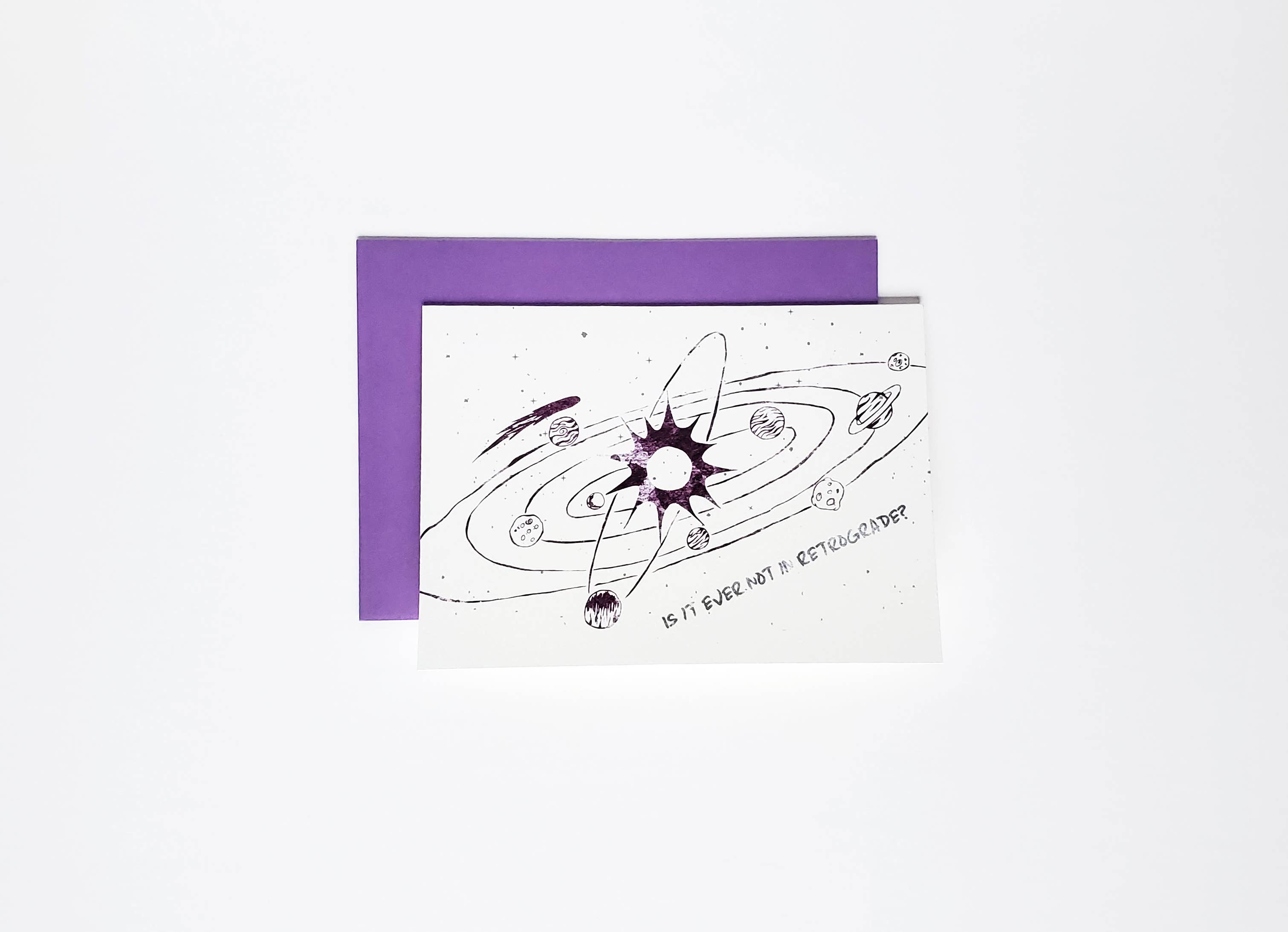 Retrograde Encouragement Card - The Gilded Witch