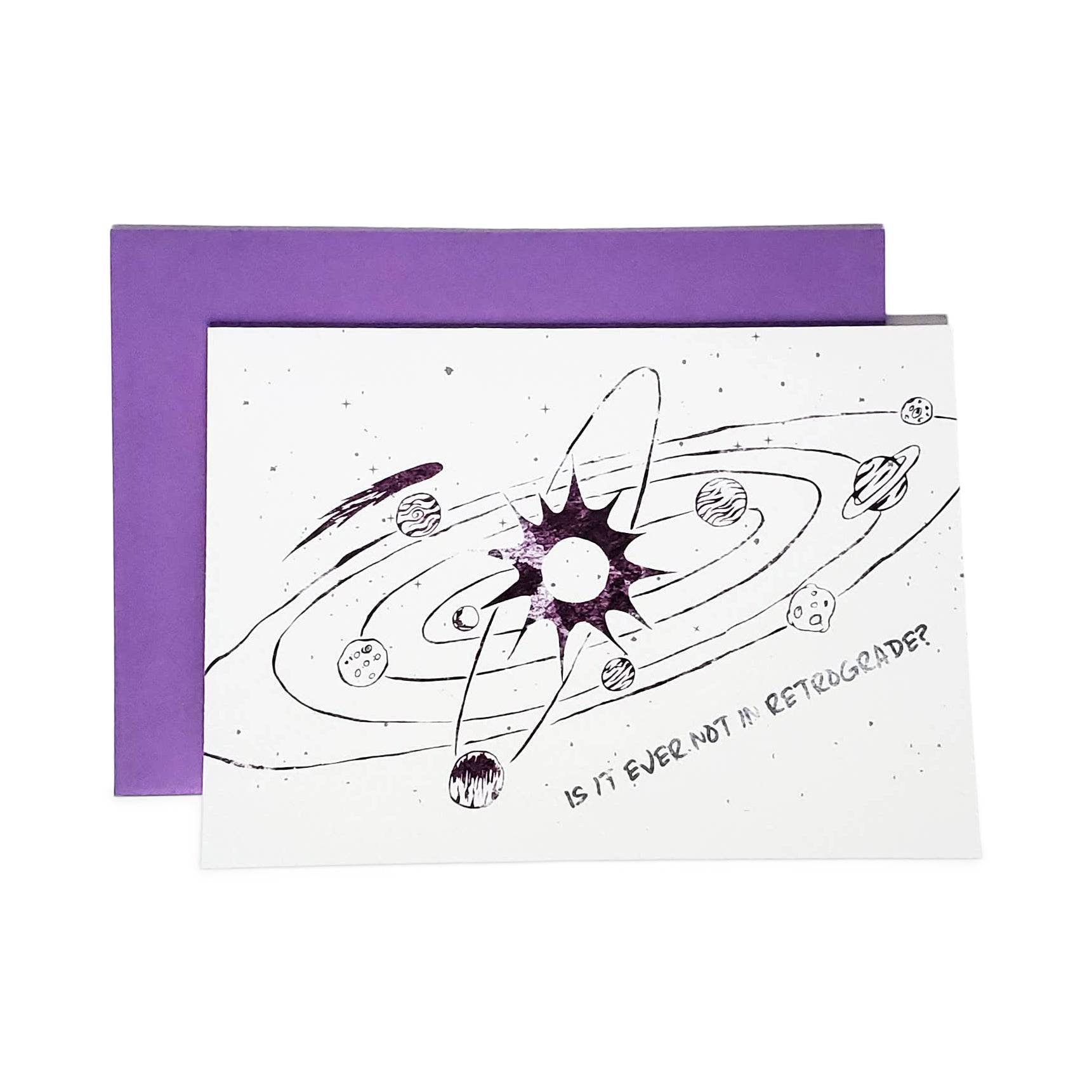 Retrograde Encouragement Card - The Gilded Witch