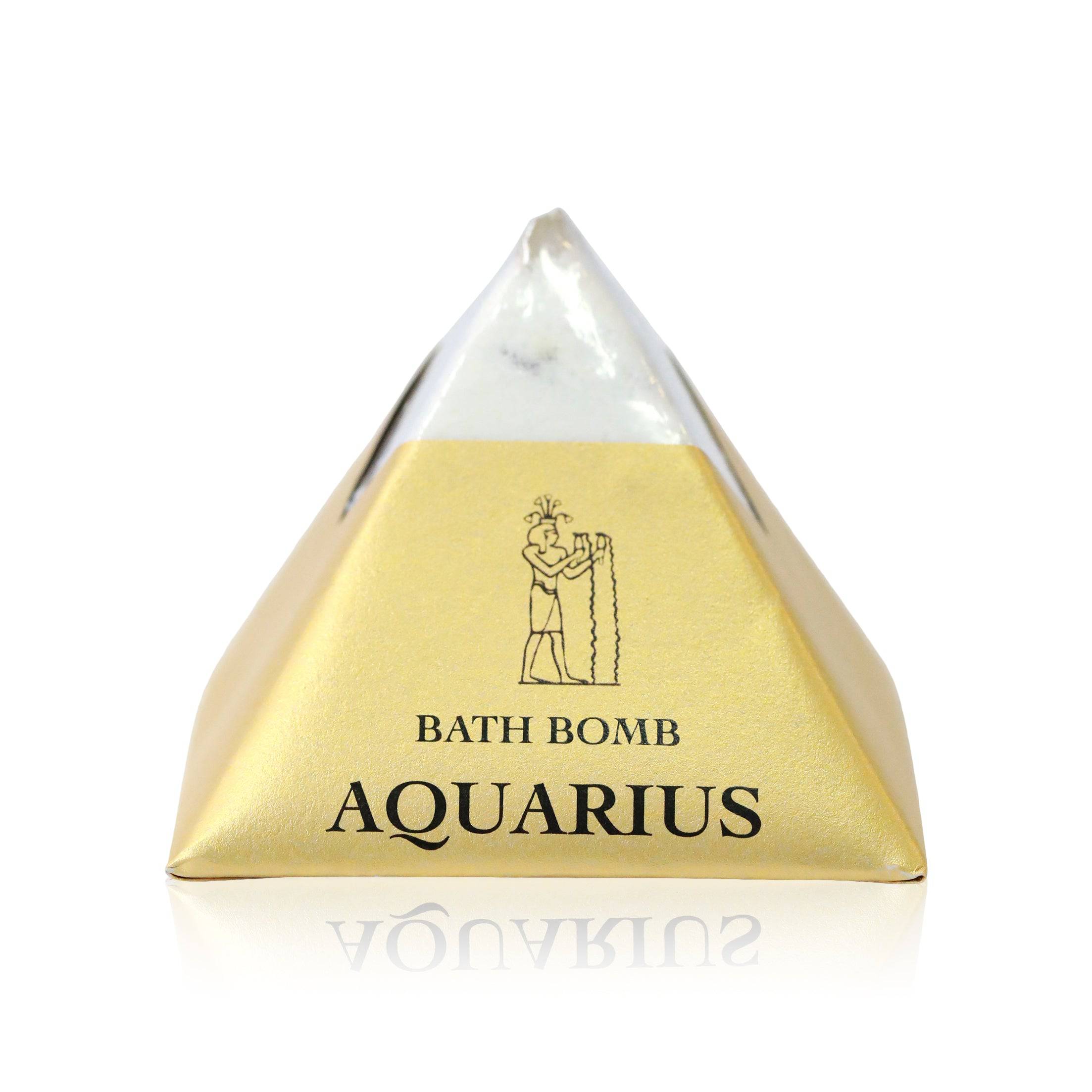 Aquarius Zodiac Sign Pyramid Bath Bomb - The Gilded Witch