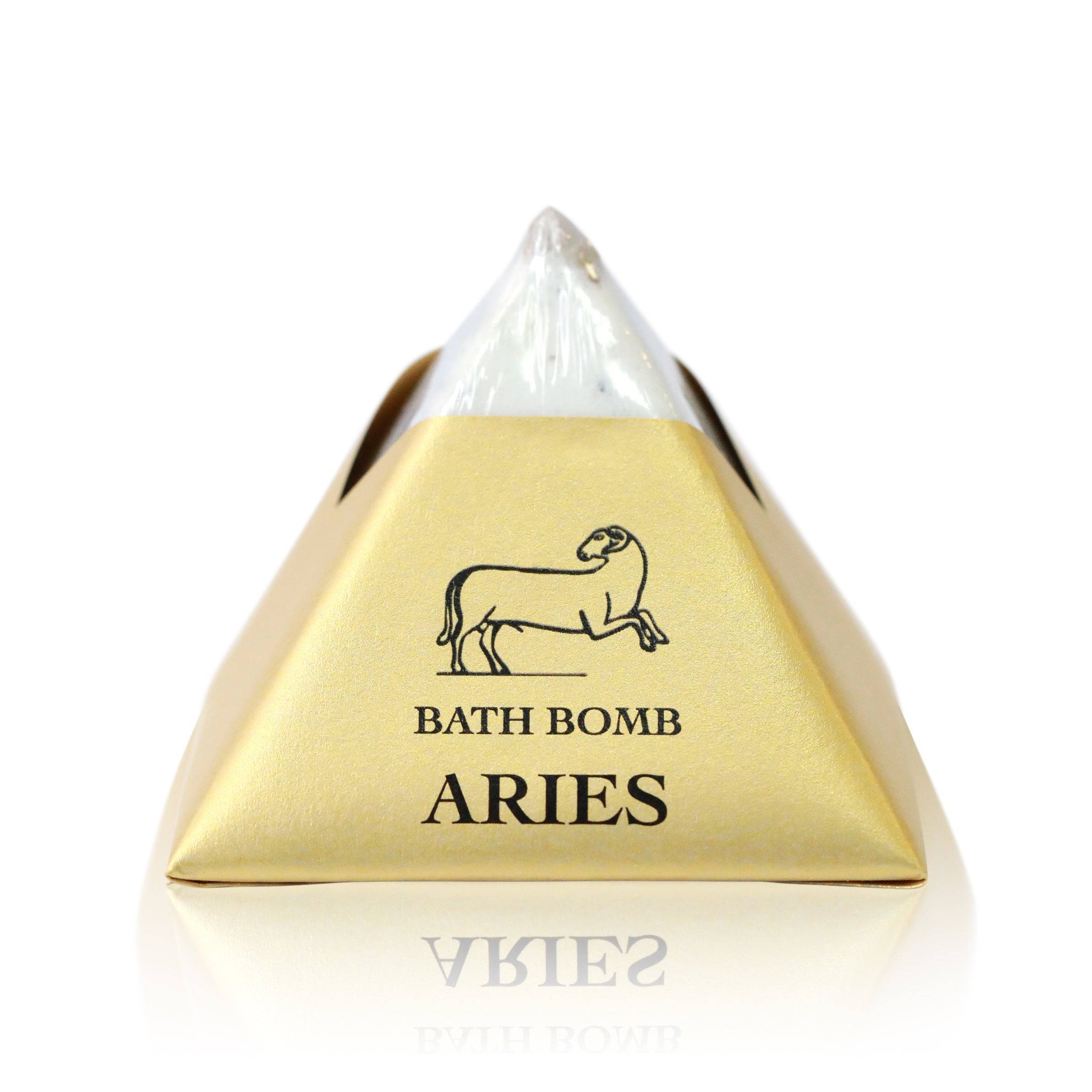 Aries Zodiac Sign Pyramid Bath Bomb - The Gilded Witch
