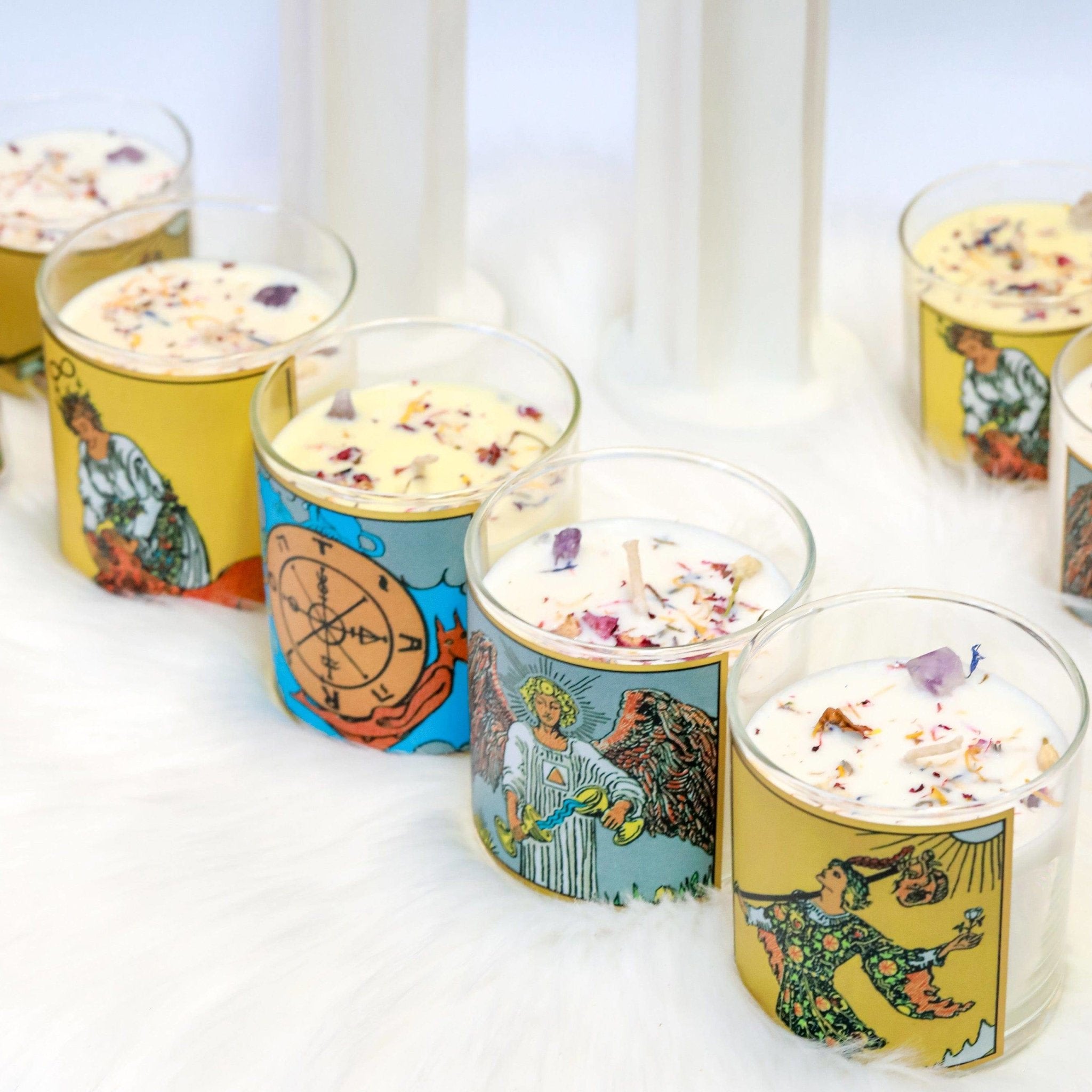 Strength Tarot Card Candle - The Gilded Witch