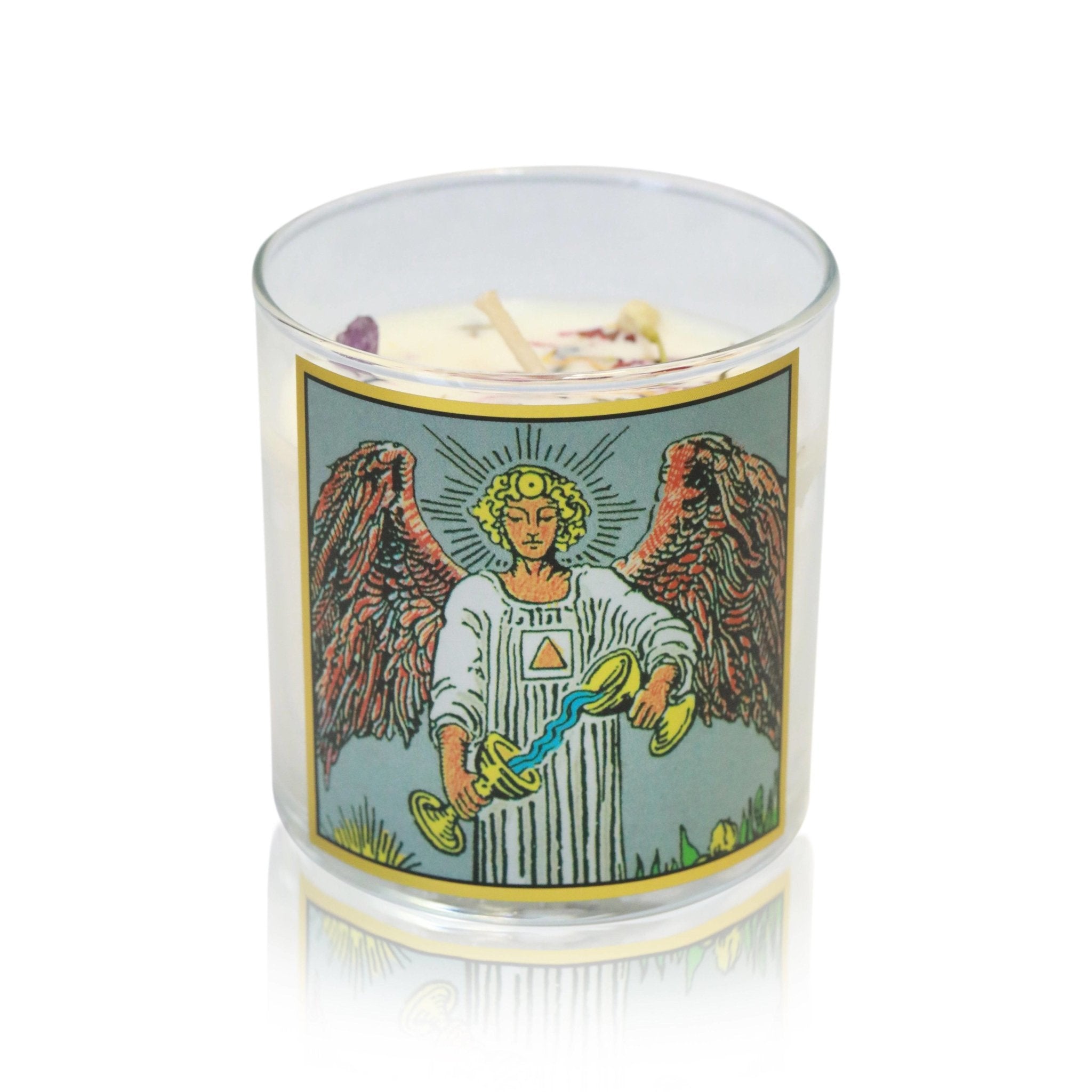 Temperance Tarot Card Candle - The Gilded Witch