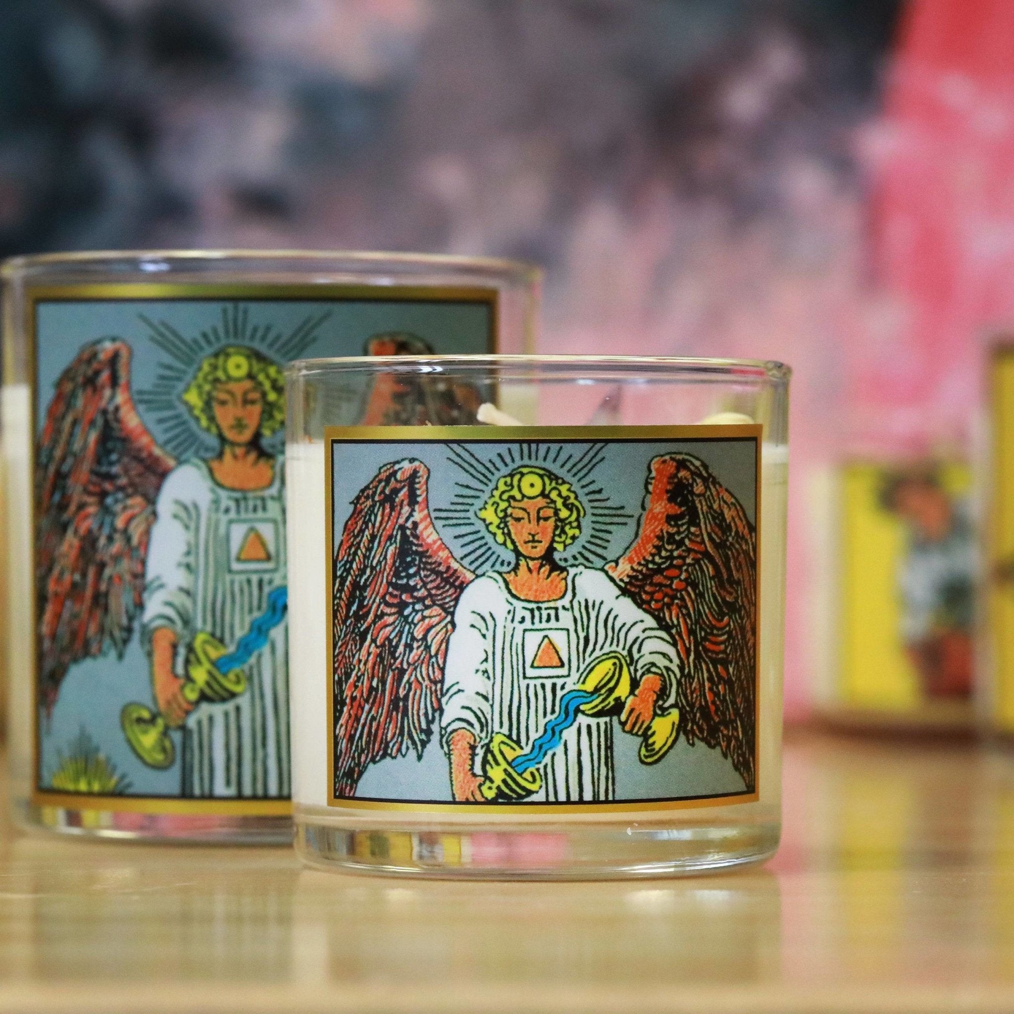 Temperance Tarot Card Candle - The Gilded Witch