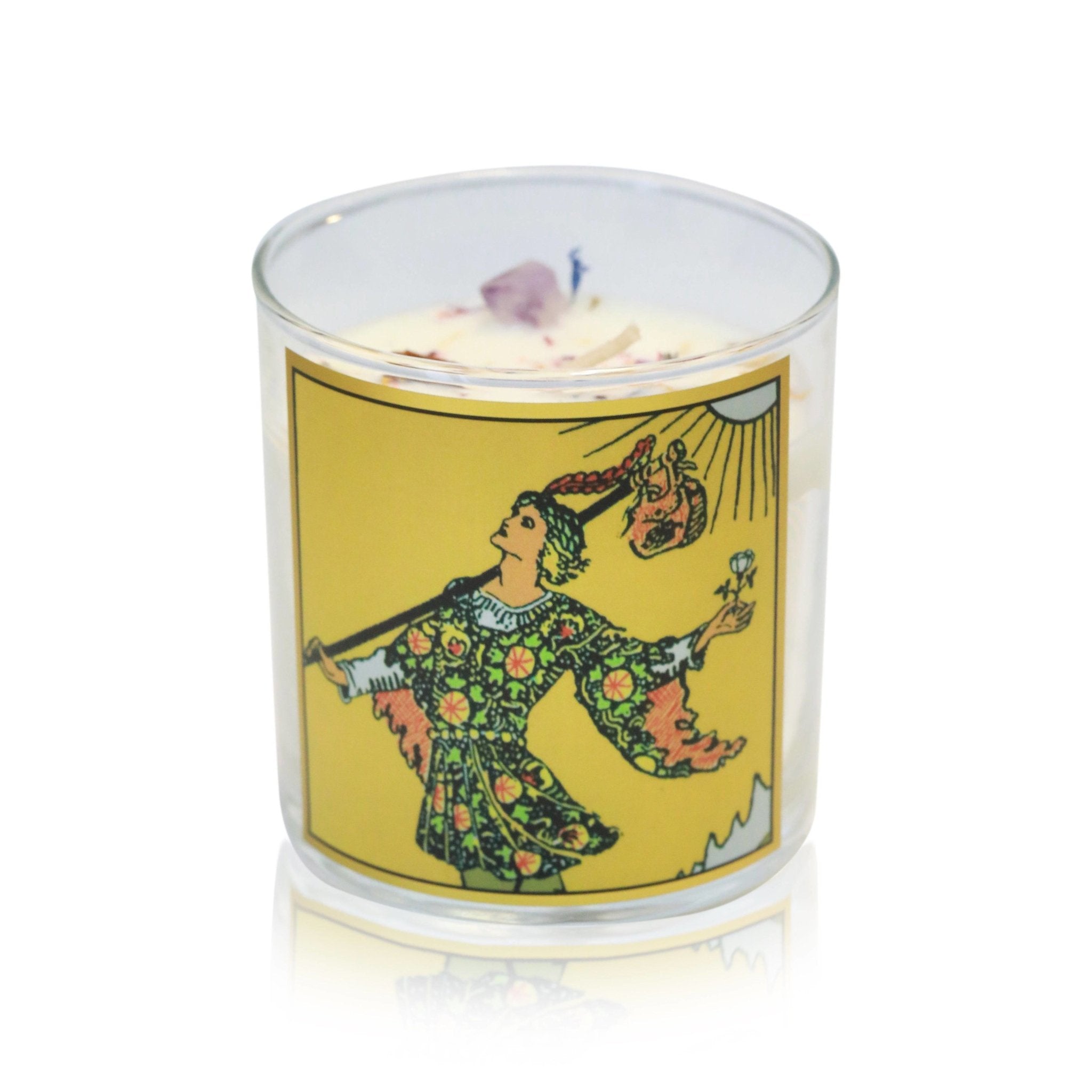 The Fool Tarot Card Candle - The Gilded Witch