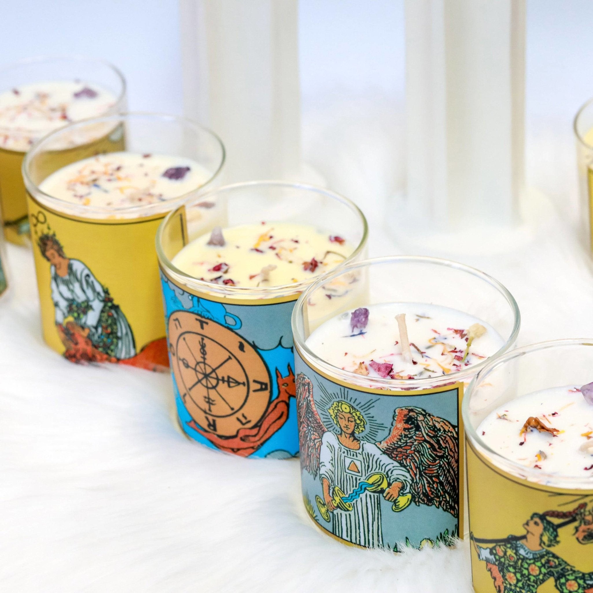 Wheel of Fortune Tarot Candle - The Gilded Witch