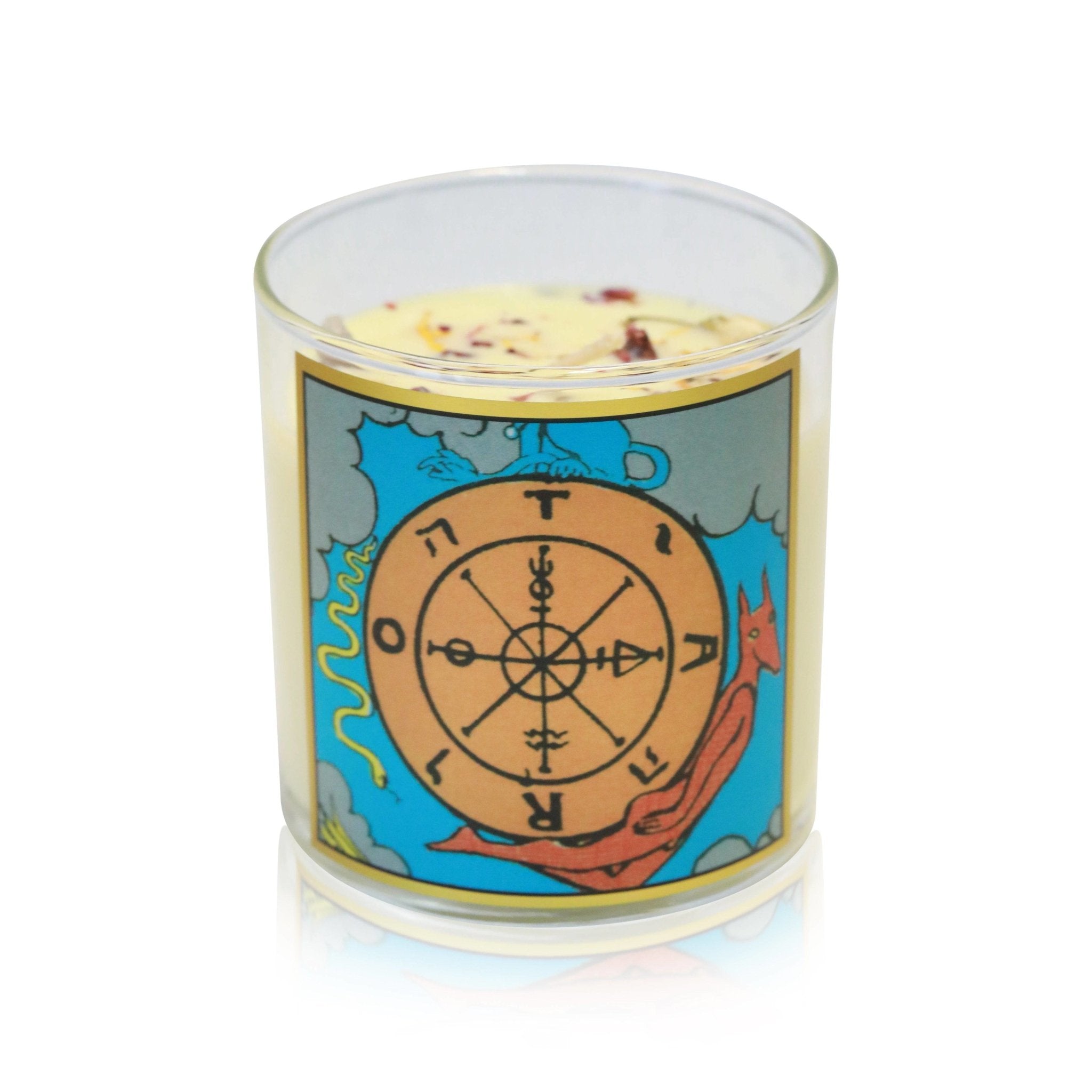 Wheel of Fortune Tarot Candle - The Gilded Witch