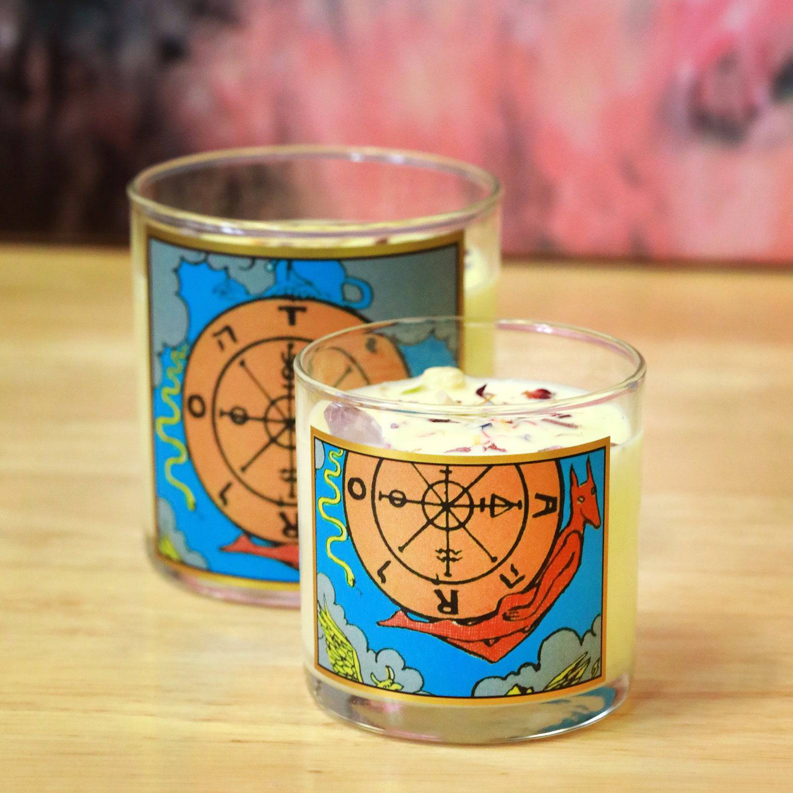 Wheel of Fortune Tarot Candle - The Gilded Witch