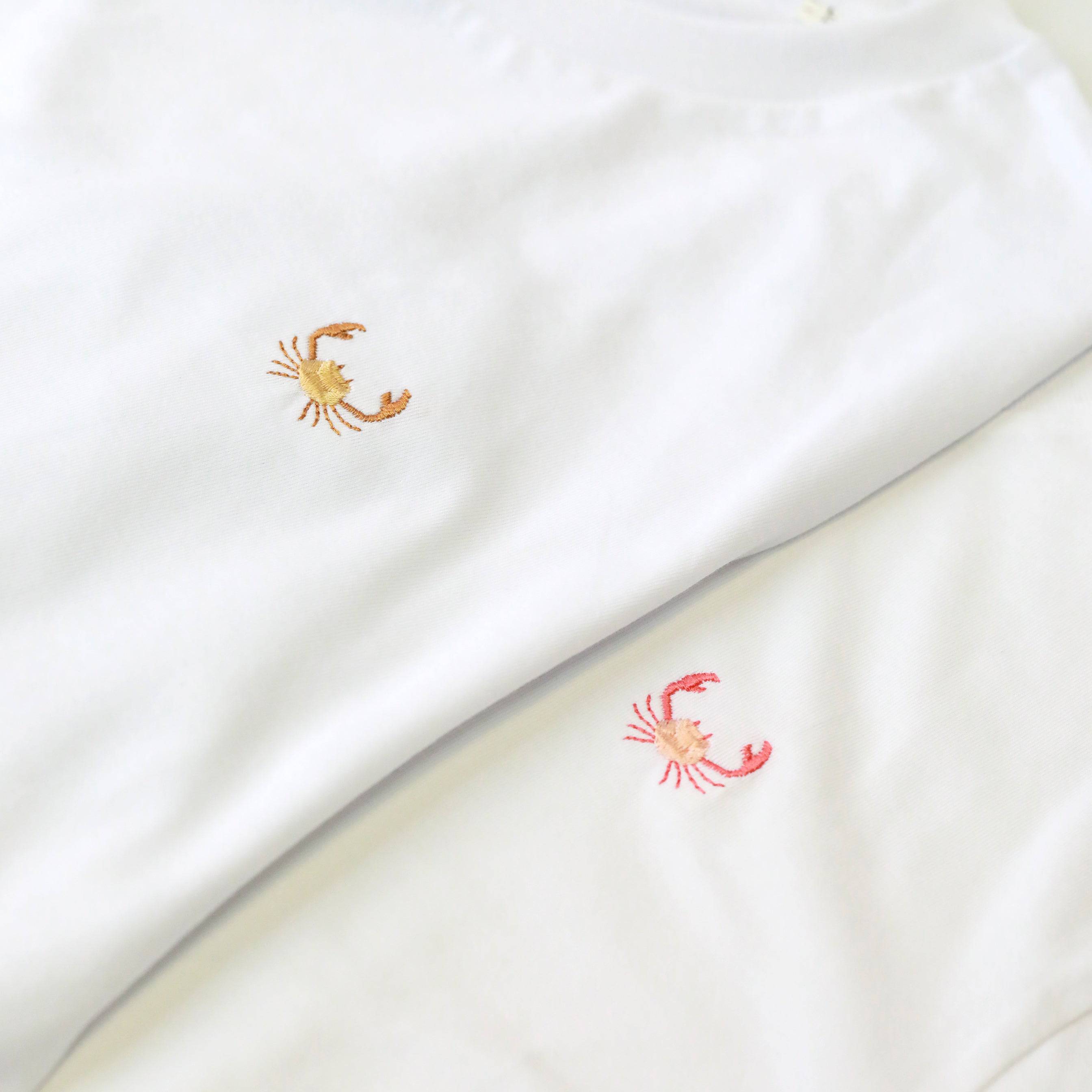 Zodiac Sign Embroidered Tee - Light/Dark Pink - The Gilded Witch