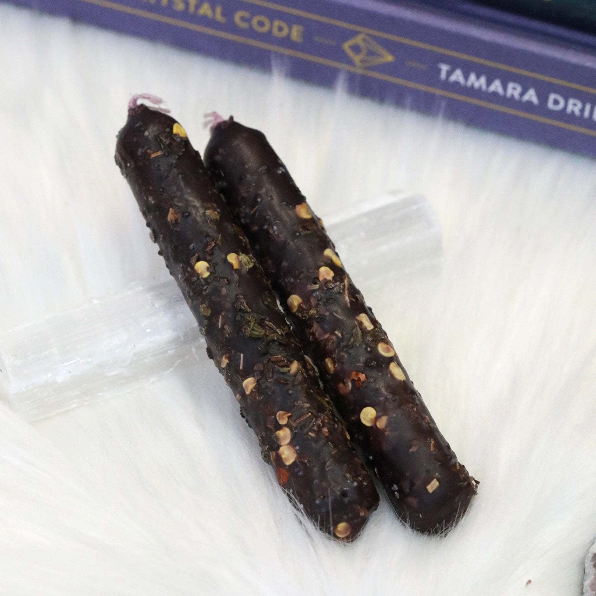 Hand-Dipped Intention Candles: Pink, White, Black - The Gilded Witch