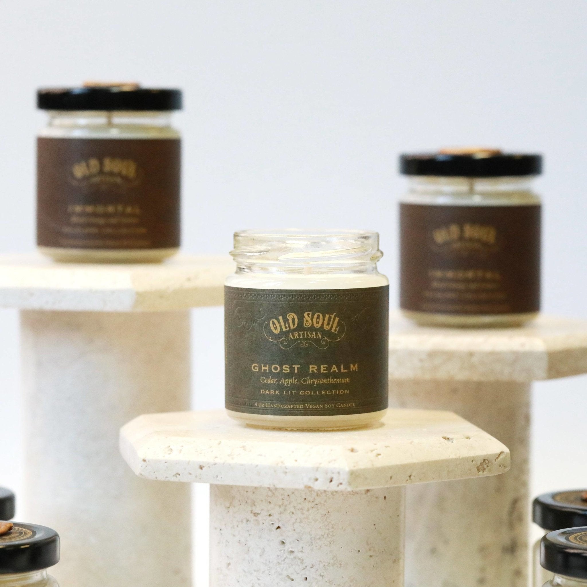 Ghost Realm Candle - Cedar & Apple - The Gilded Witch