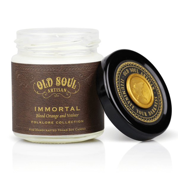 Immortal Candle - Blood Orange & Vetiver - The Gilded Witch