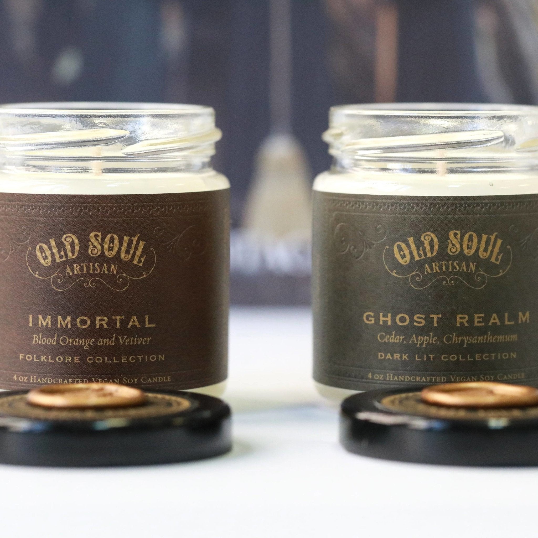 Immortal Candle - Blood Orange & Vetiver - The Gilded Witch
