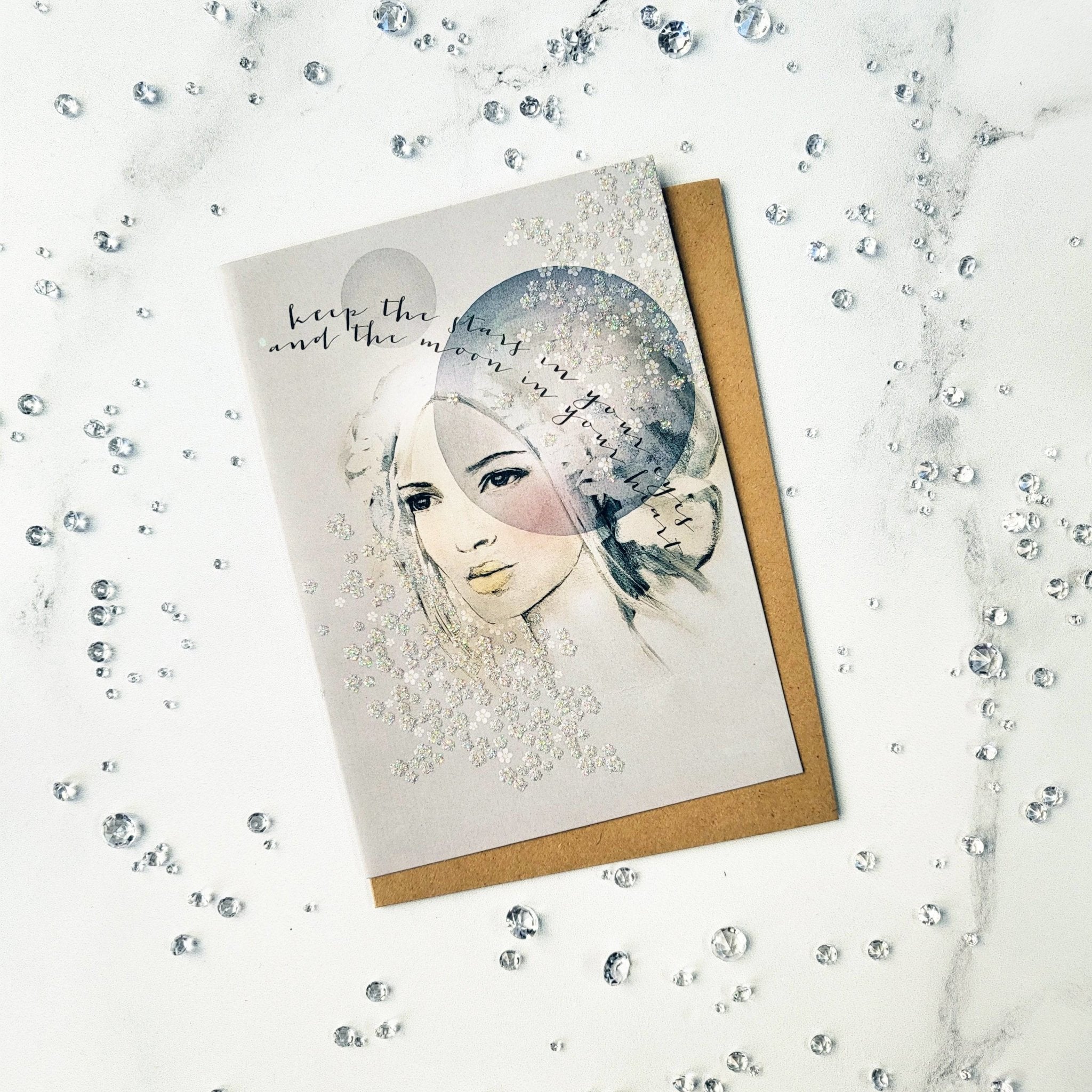 Starry Eyes Encouragement Card - The Gilded Witch