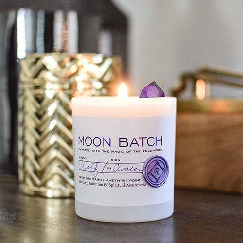 Lunar Twilight Candle - Jasmine & Musk - The Gilded Witch