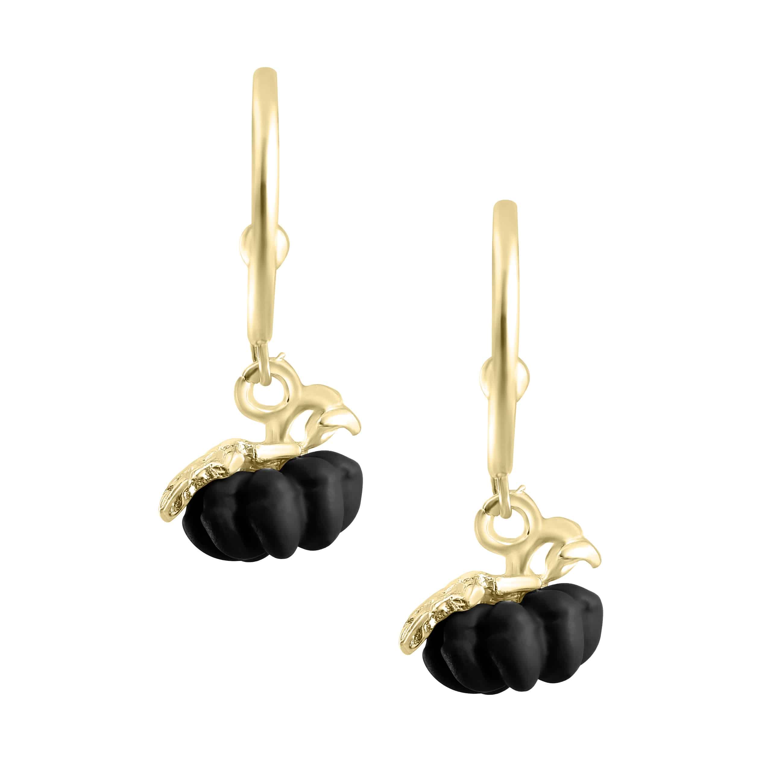 Dainty Pumpkin Earrings - The Gilded Witch