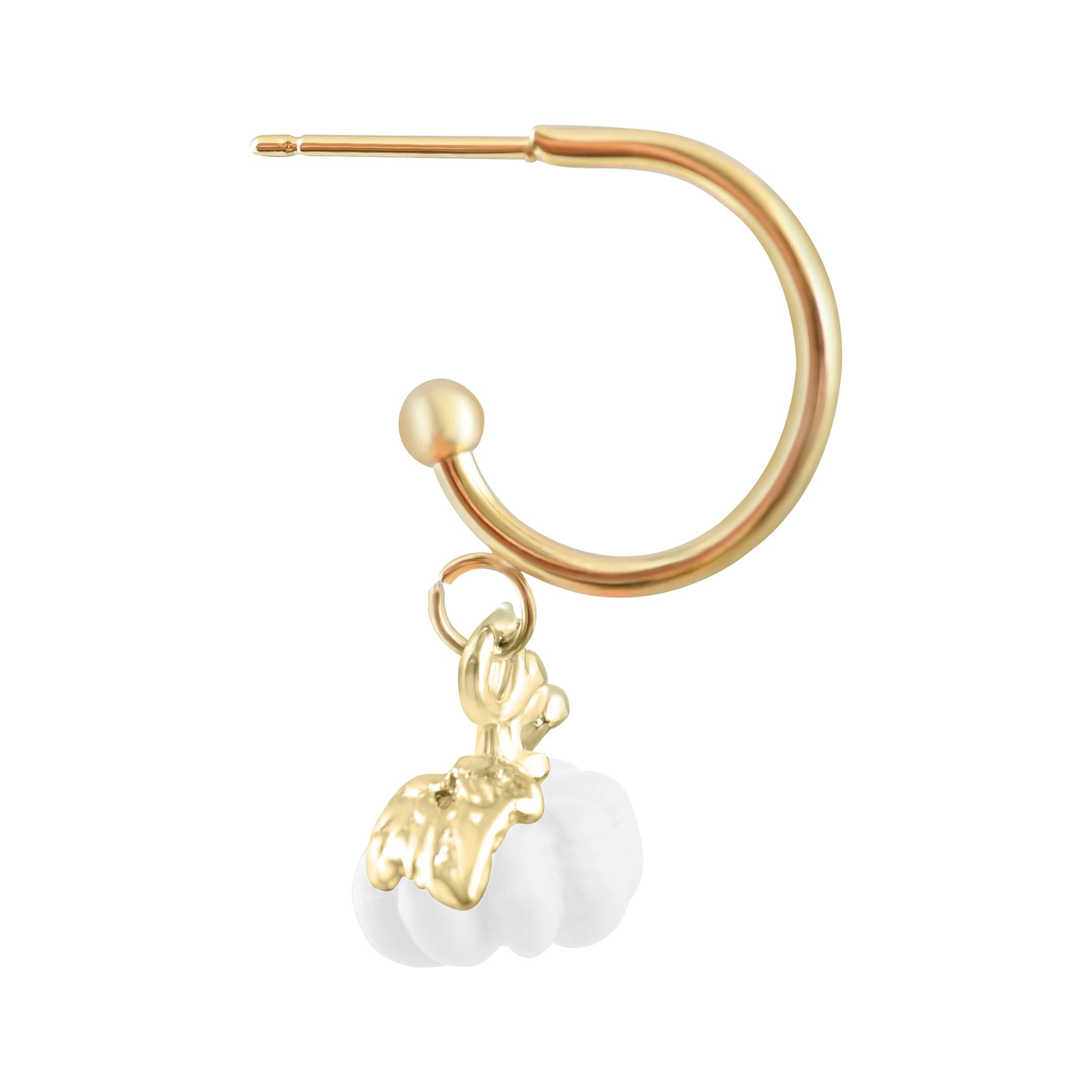 Dainty Pumpkin Earrings - The Gilded Witch