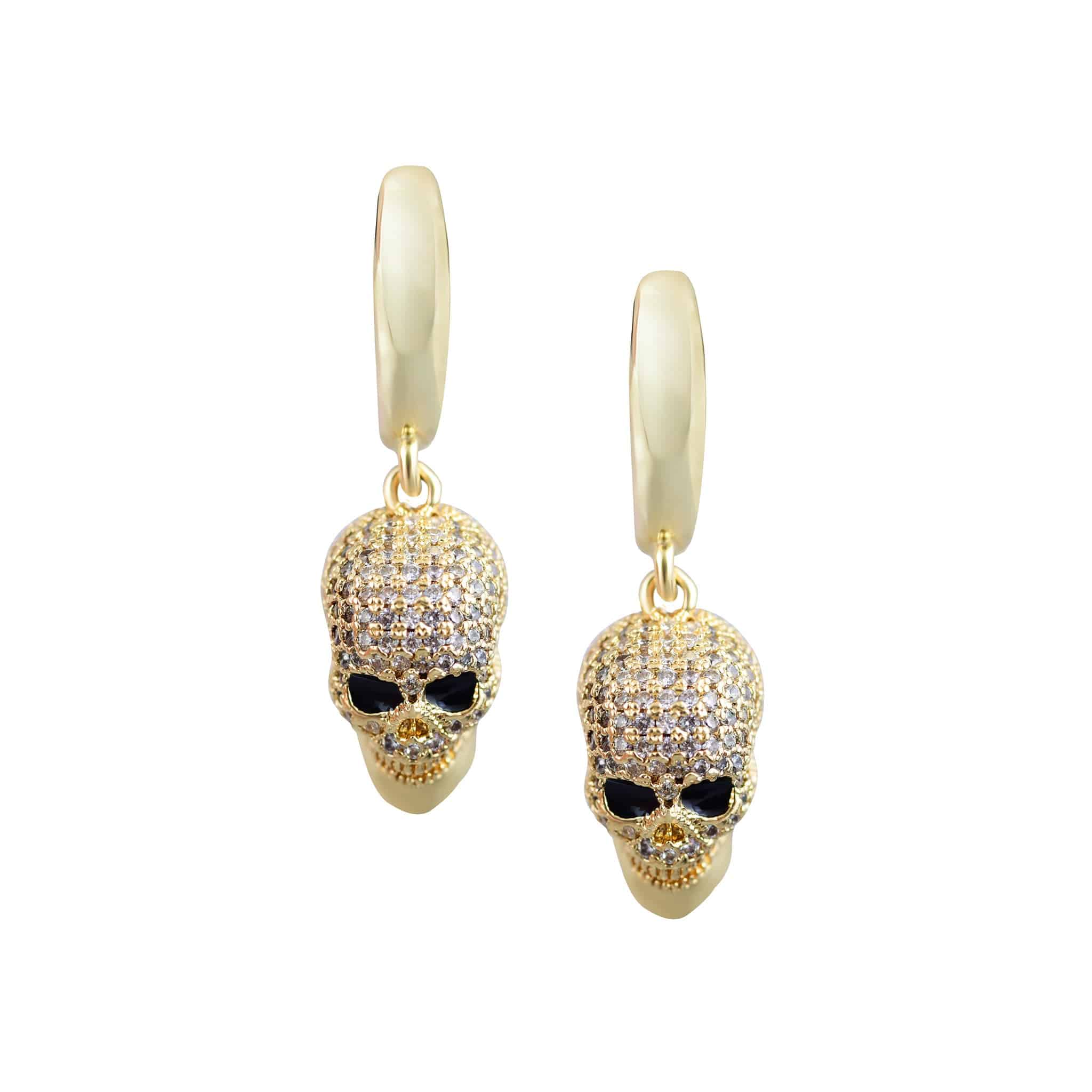 Crystal Skull Light Earrings - The Gilded Witch