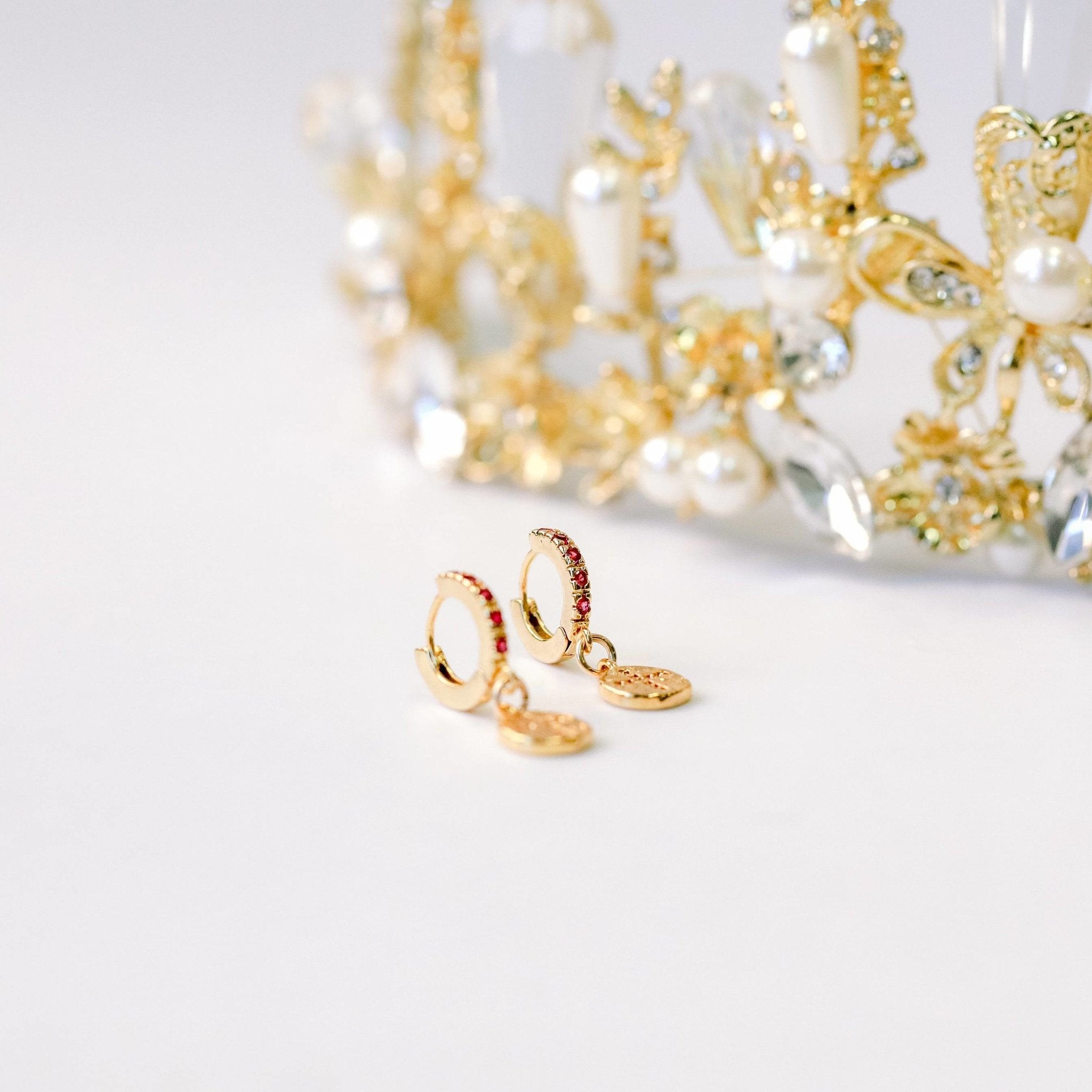Divine Huggie Earrings - The Gilded Witch