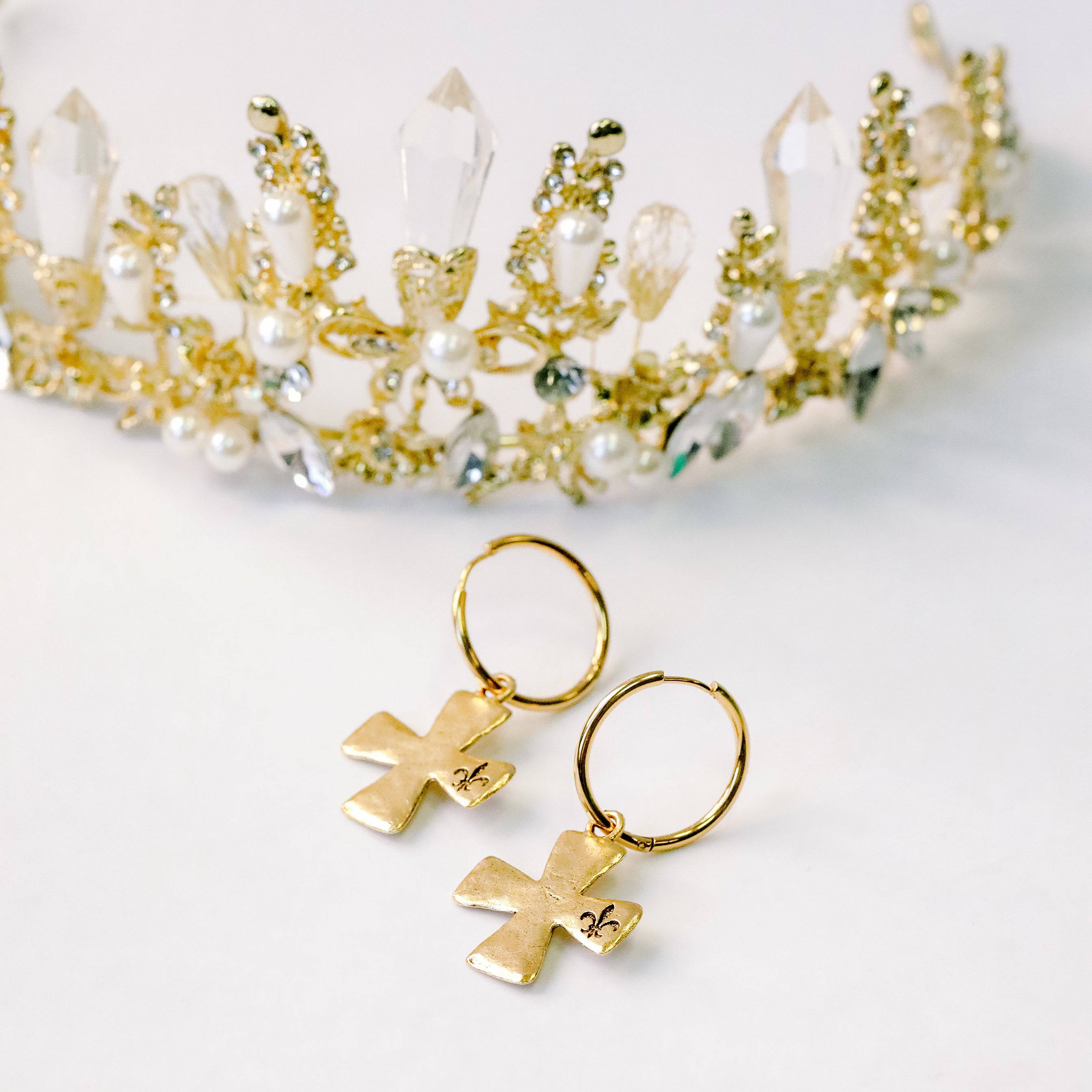 Paladin Hoop Earrings - The Gilded Witch