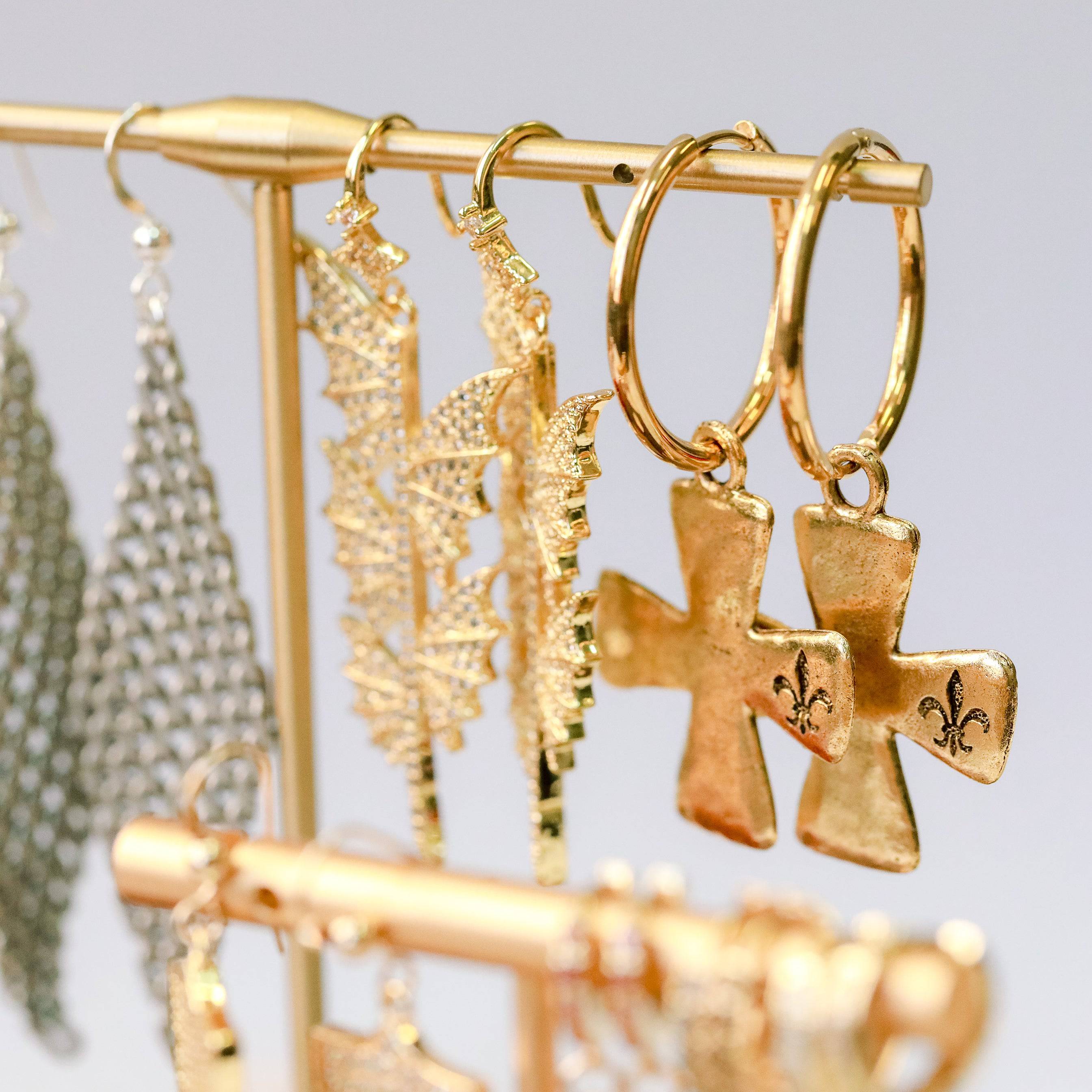 Paladin Hoop Earrings - The Gilded Witch