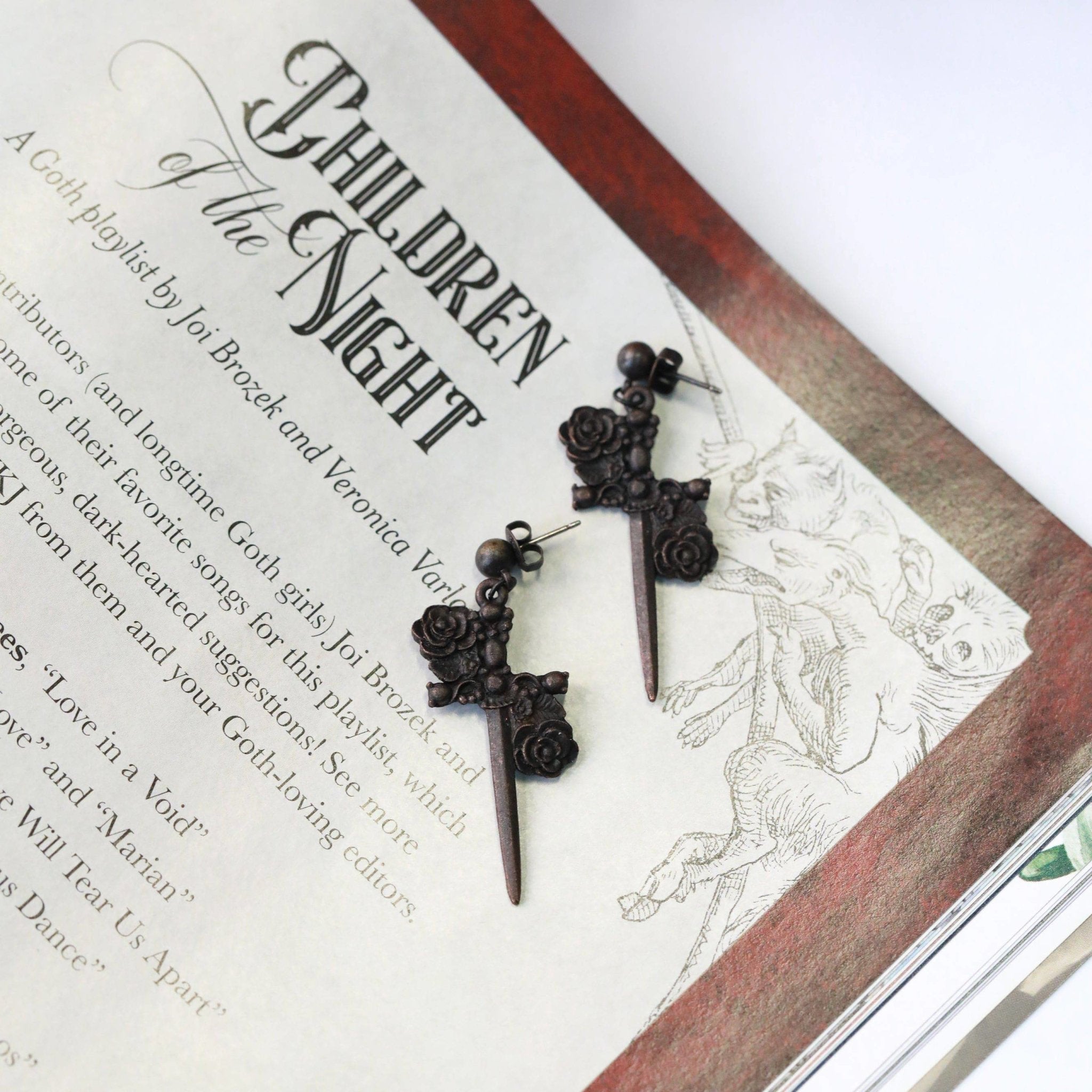 The Sharpened Rose Earrings - The Gilded Witch