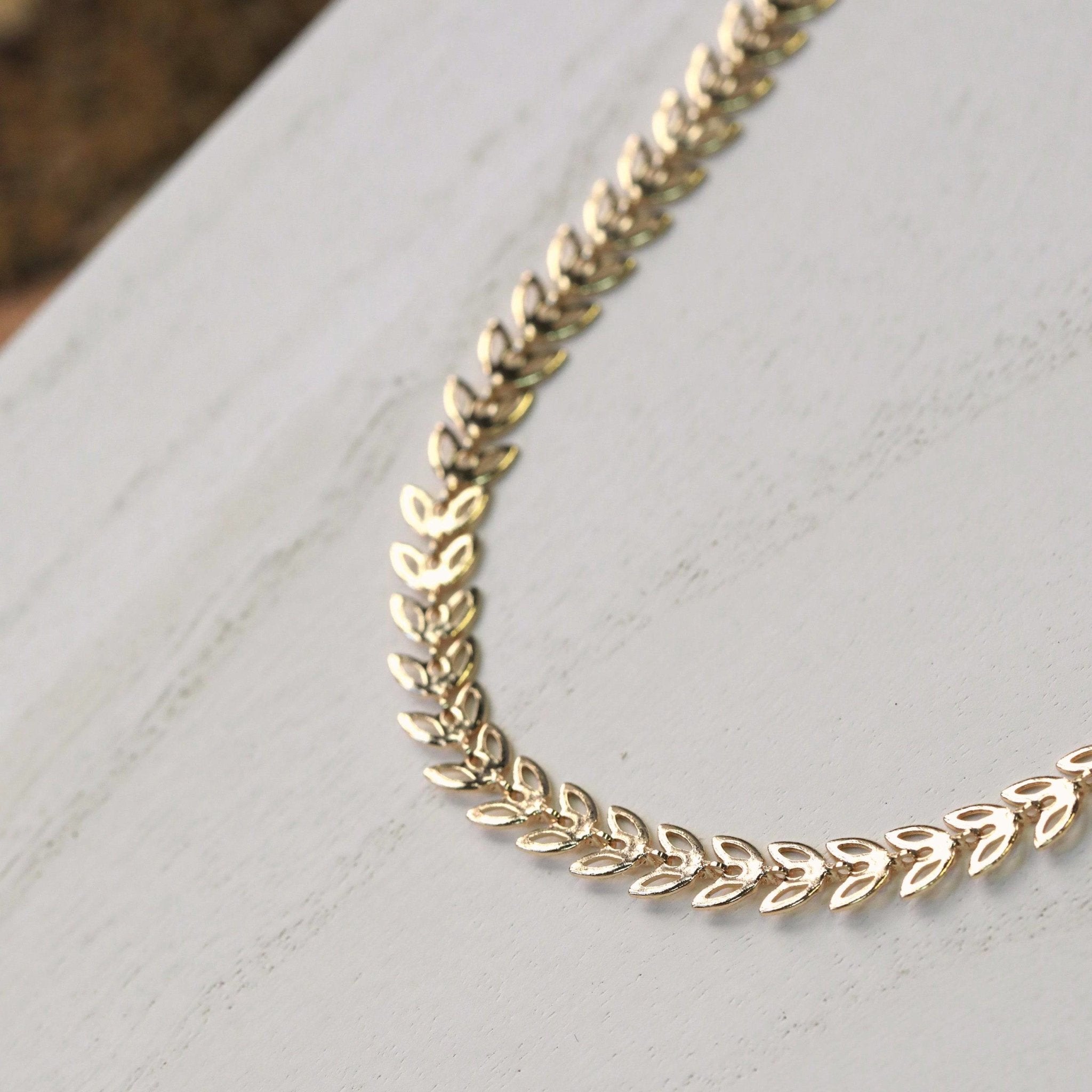 Fae Leaf Chain Choker - The Gilded Witch