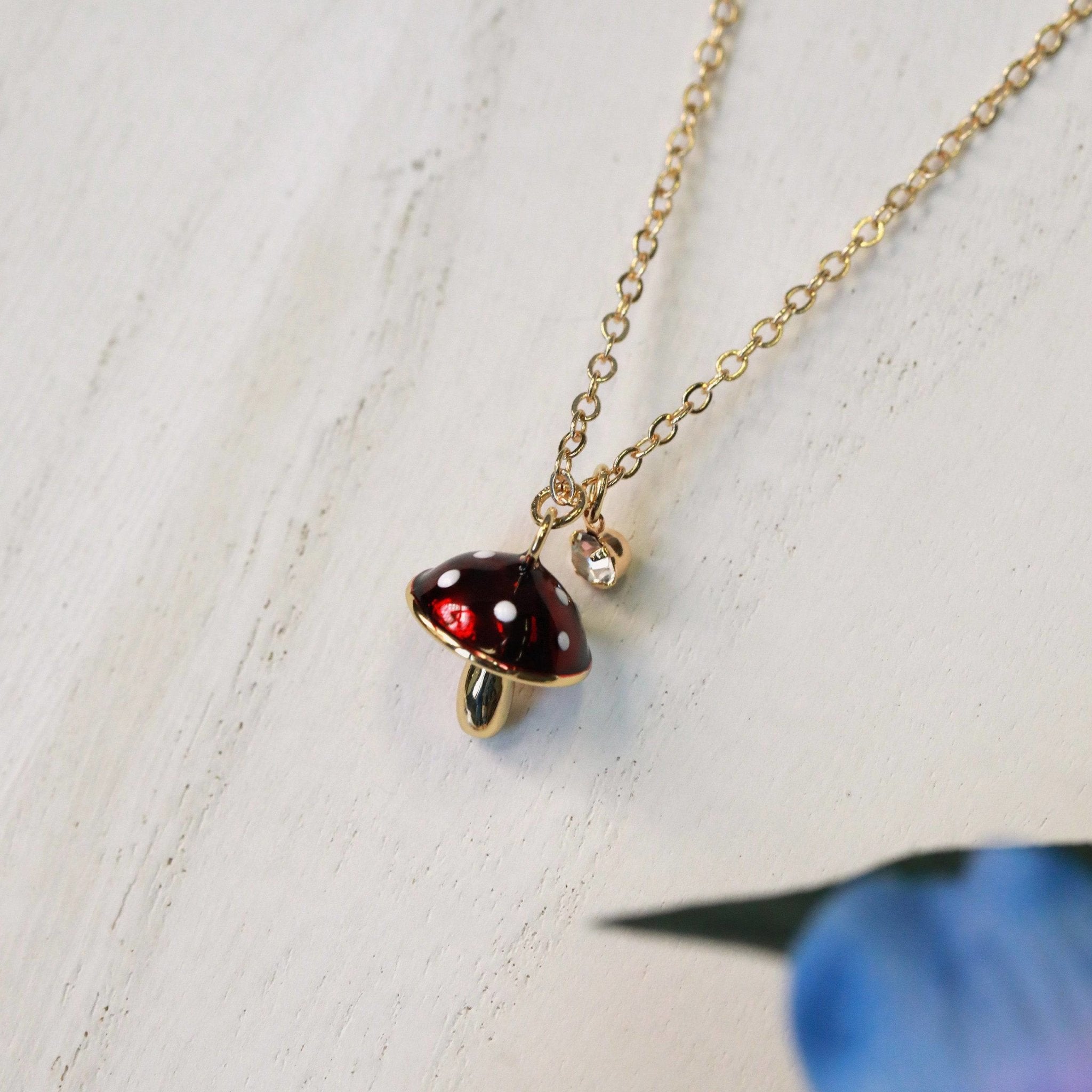 Sweet Shroom Charm Necklace - The Gilded Witch