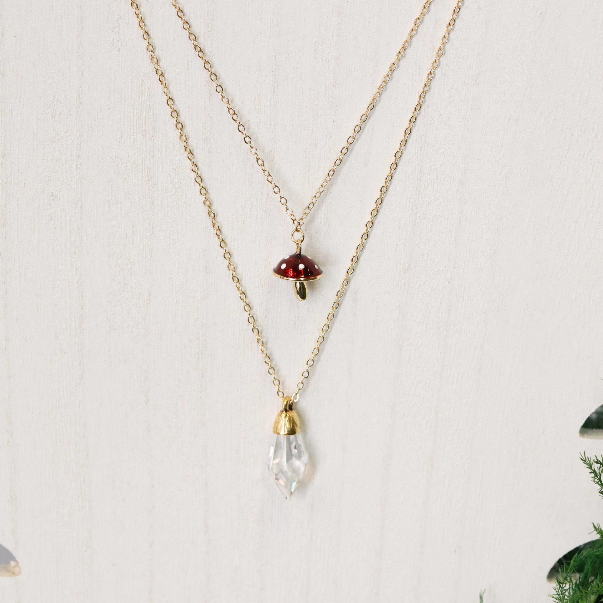 Sweet Shroom Charm Necklace - The Gilded Witch