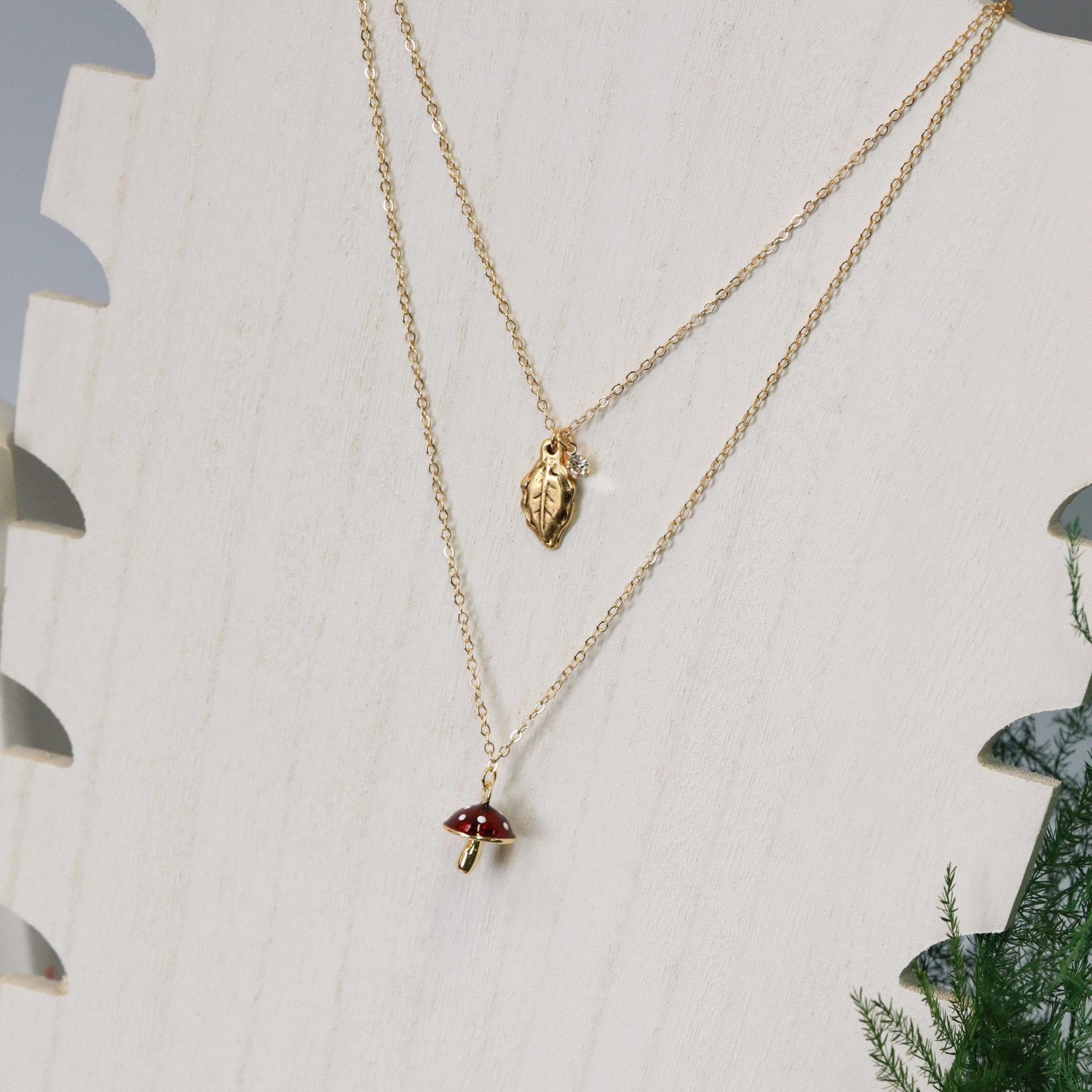 Sweet Shroom Charm Necklace - The Gilded Witch